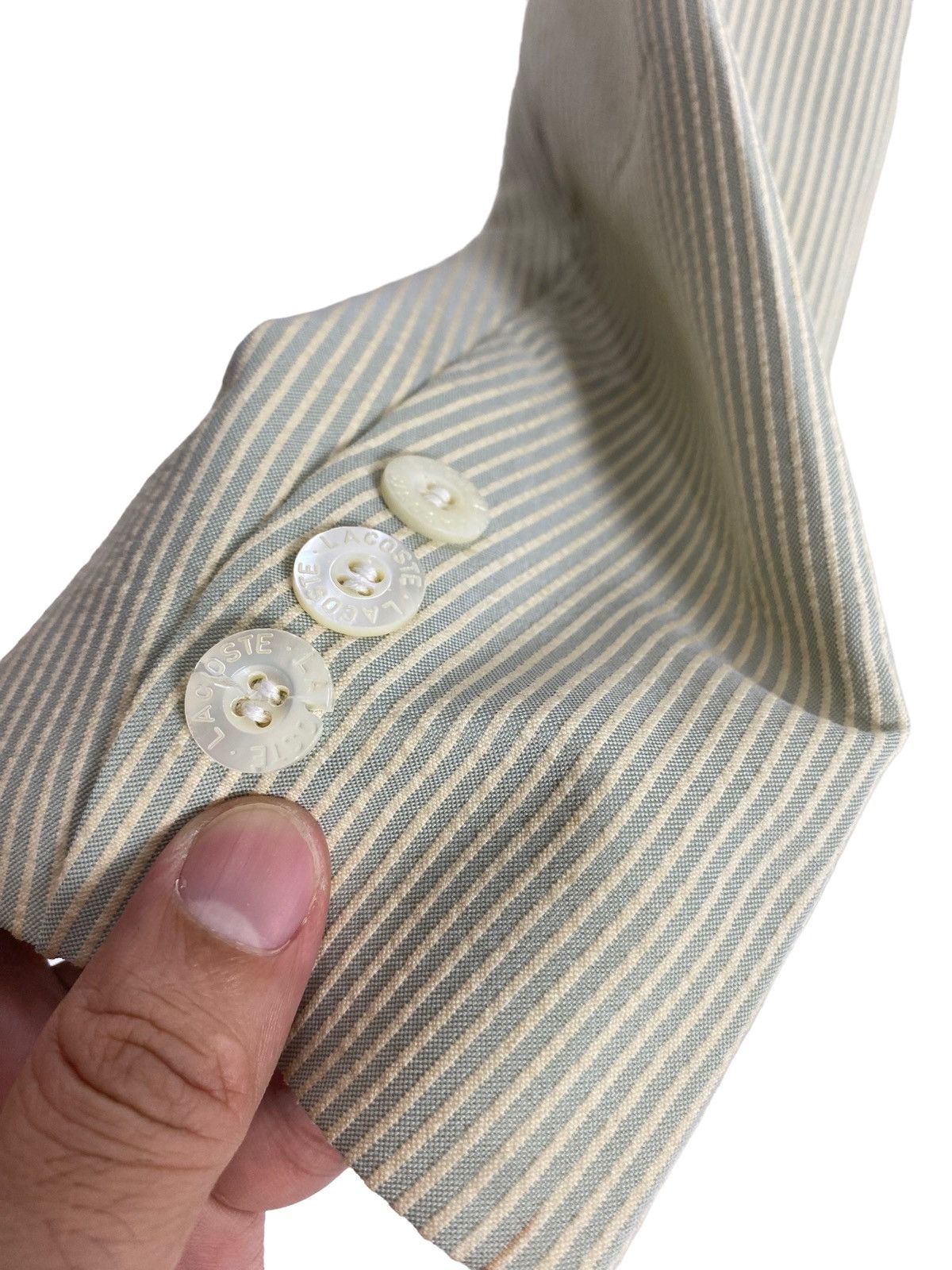 Lacoste Rare‼️ Vintage Lacoste Stripe Single Breasted Sport Blazer Size 42S - 7 Thumbnail