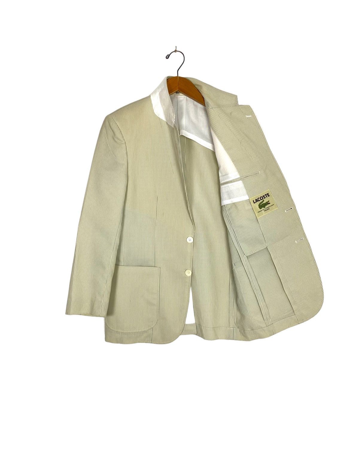 Lacoste Rare‼️ Vintage Lacoste Stripe Single Breasted Sport Blazer Size 42S - 2 Thumbnail