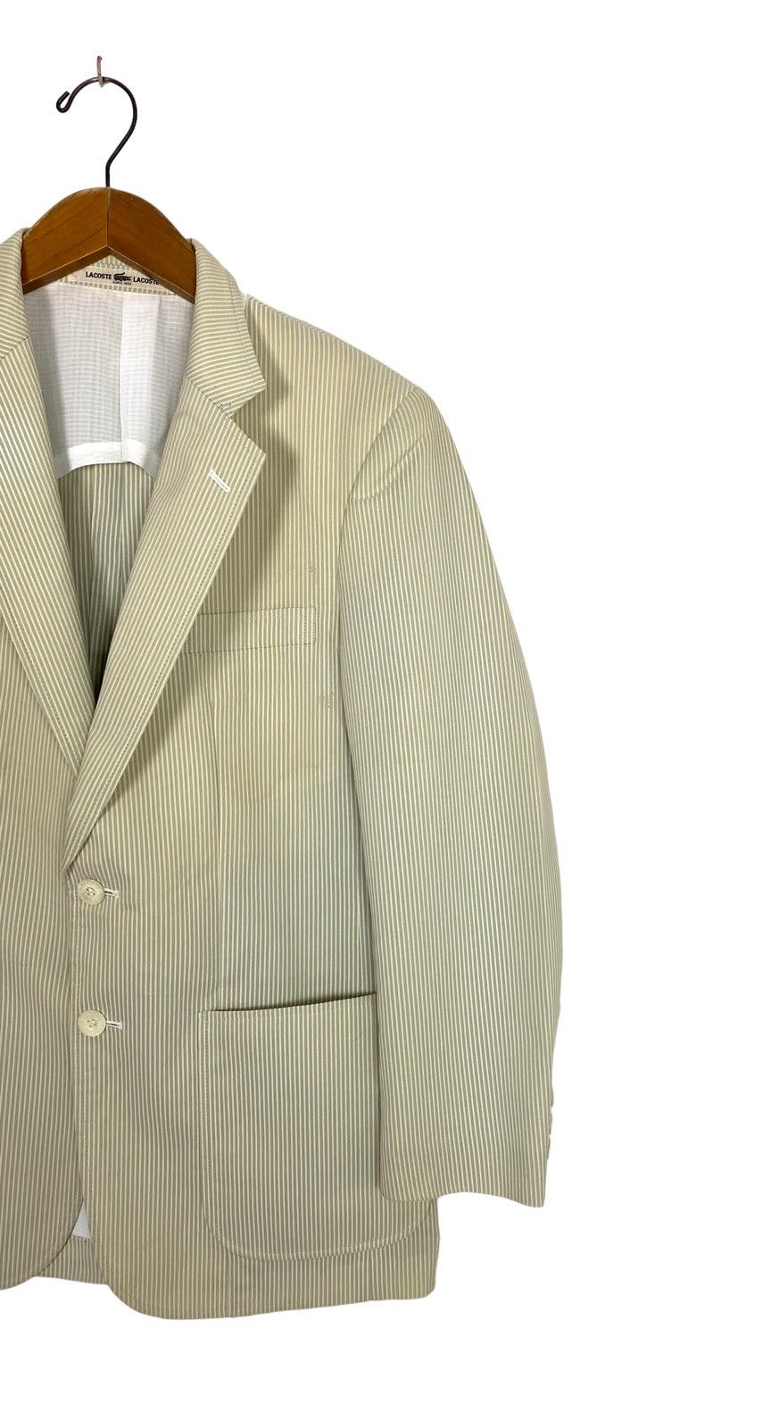 Lacoste Rare‼️ Vintage Lacoste Stripe Single Breasted Sport Blazer Size 42S - 4 Thumbnail