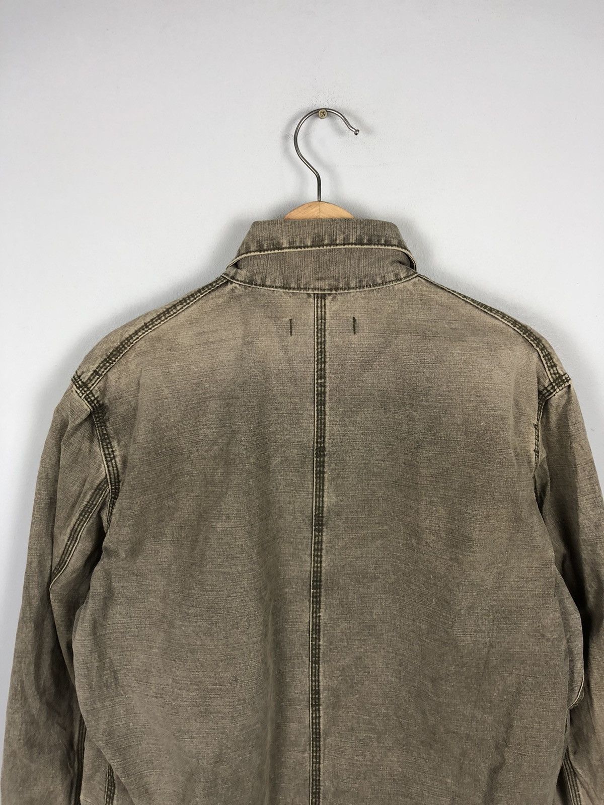 Edwin × Vintage Edwin Stone Washed Chore Workers Jacket Size US L / EU 52-54 / 3 - 6 Thumbnail