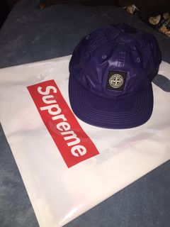 Supreme x Stone Island - Tan Logo Print Bucket Hat – eluXive