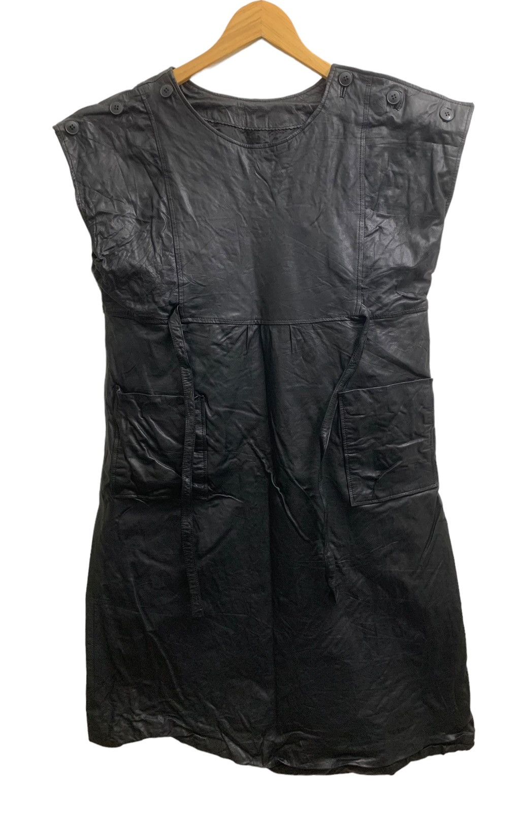 Japanese Brand × Le Grande Bleu (L.G.B.) RARE ‼️ Vintage Leather Black Dress/Apron Size US S / EU 44-46 / 1 - 7 Thumbnail