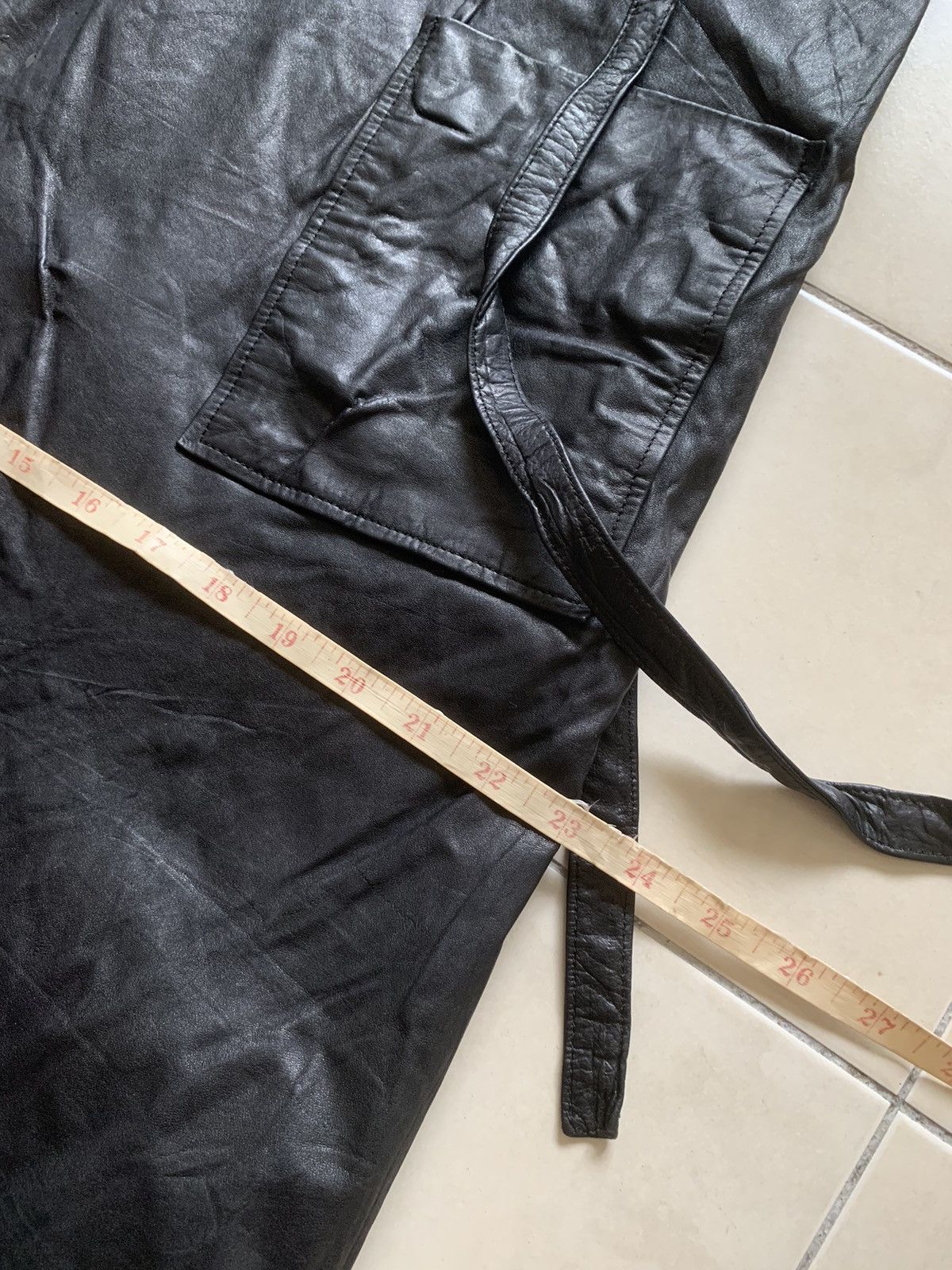 Japanese Brand × Le Grande Bleu (L.G.B.) RARE ‼️ Vintage Leather Black Dress/Apron Size US S / EU 44-46 / 1 - 11 Thumbnail