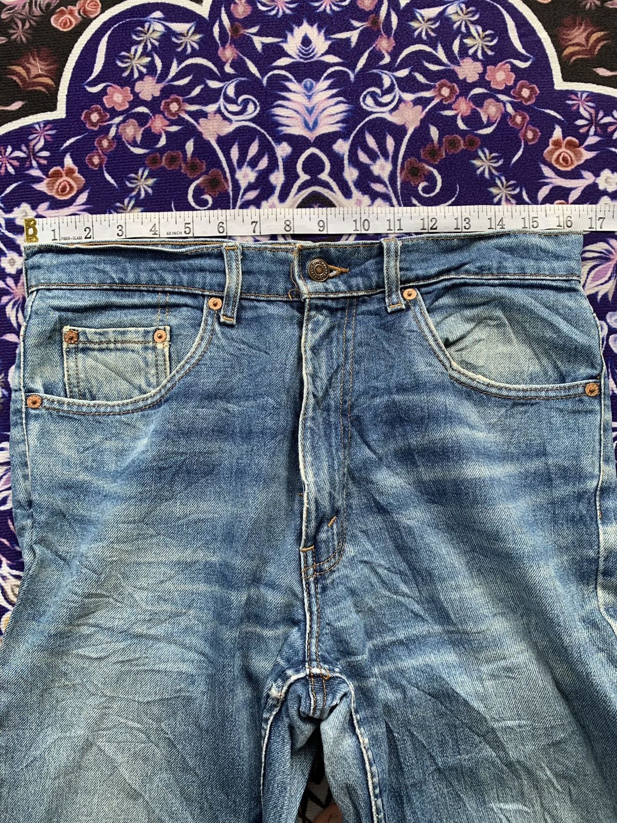 Levi's Vintage Levis 515 Faded Stone Wash Denim Size US 33 - 14 Thumbnail