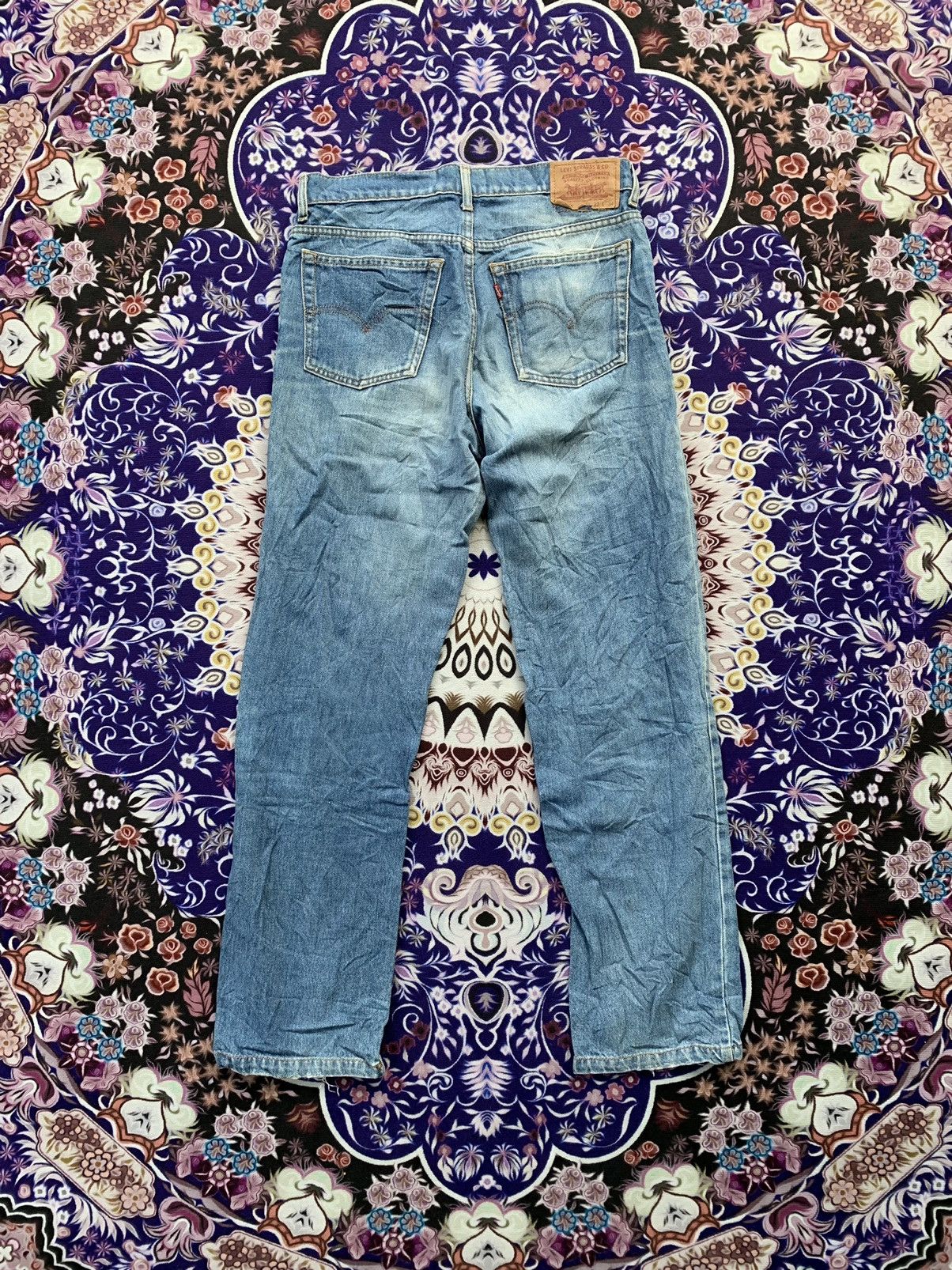 Levi's Vintage Levis 515 Faded Stone Wash Denim Size US 33 - 1 Thumbnail