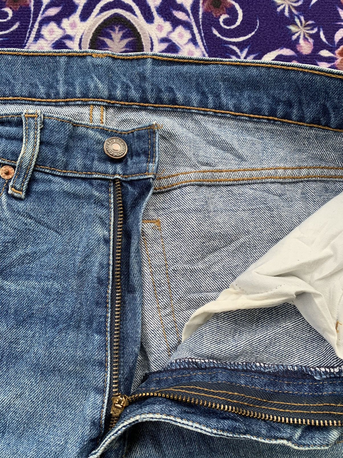 Levi's Vintage Levis 515 Faded Stone Wash Denim Size US 33 - 6 Thumbnail
