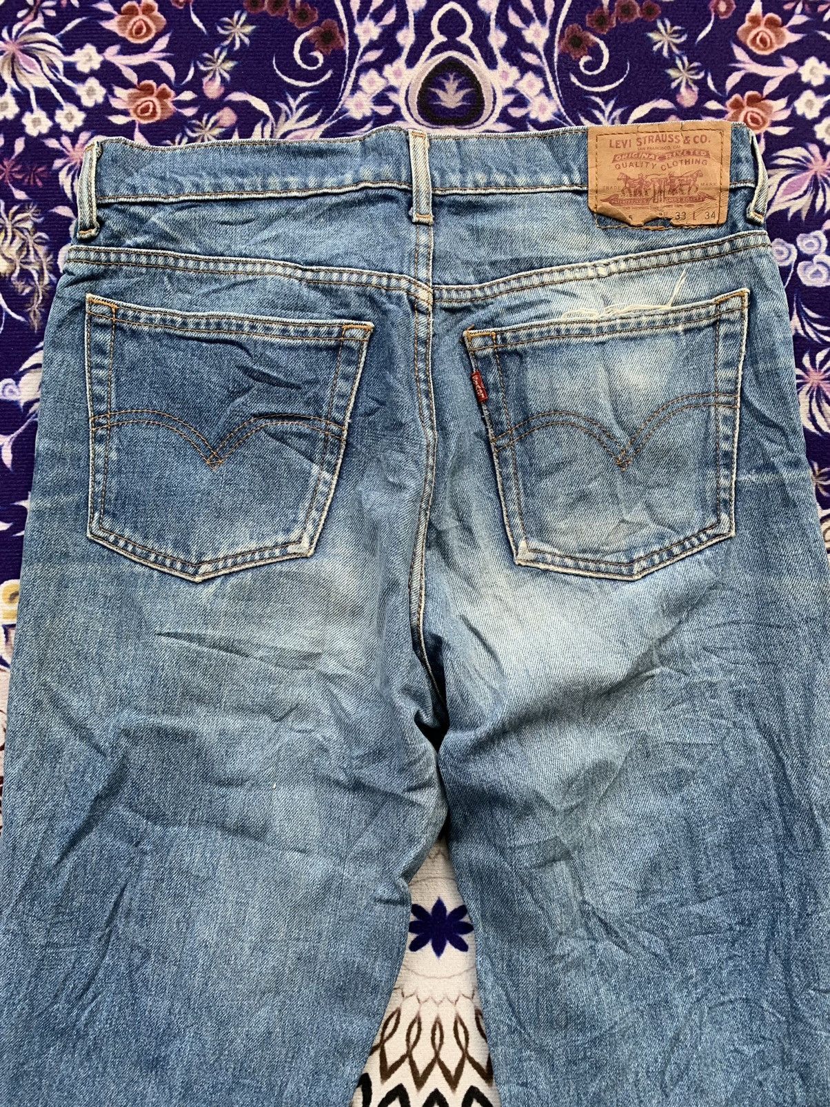 Levi's Vintage Levis 515 Faded Stone Wash Denim Size US 33 - 10 Thumbnail