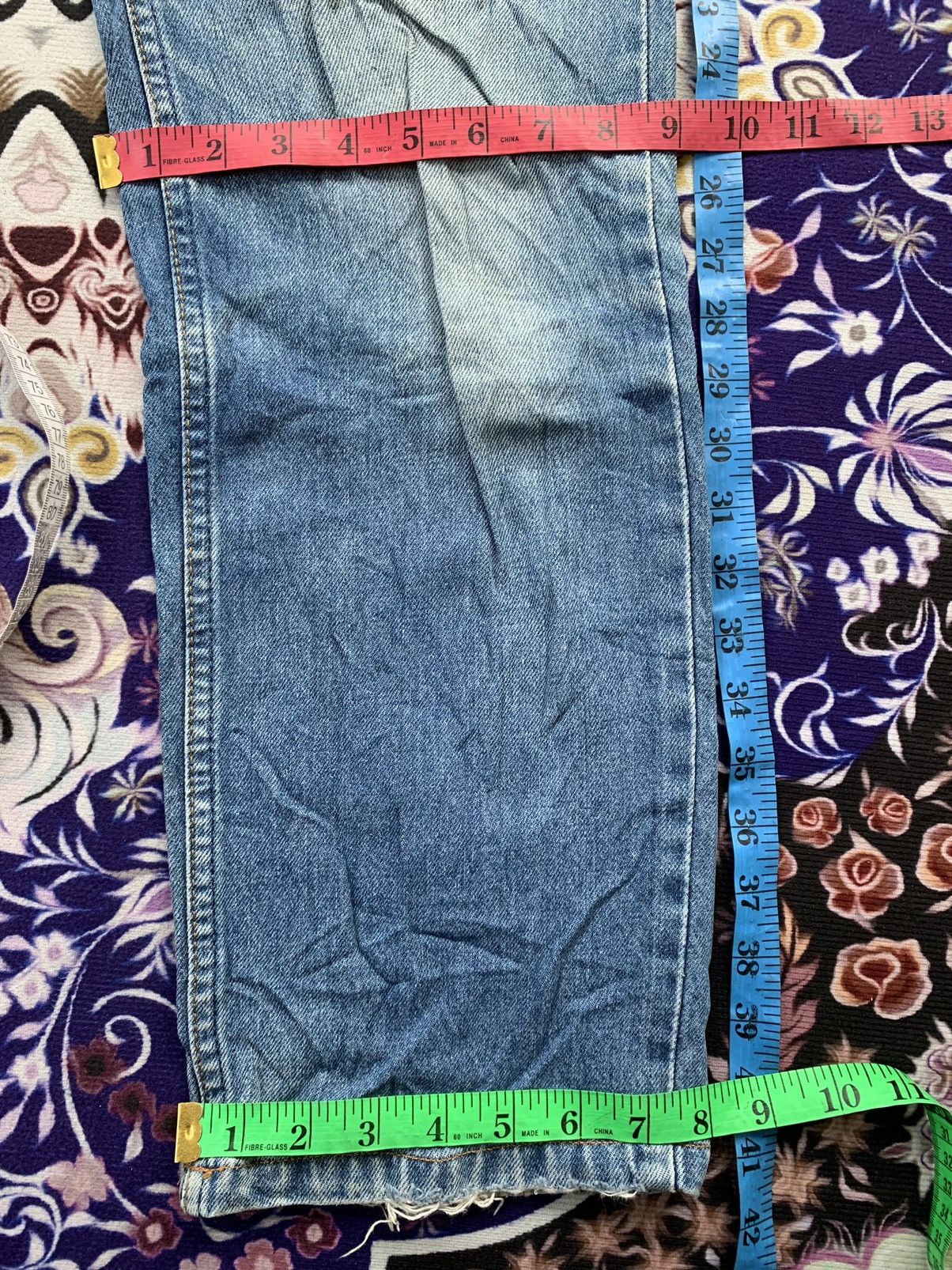 Levi's Vintage Levis 515 Faded Stone Wash Denim Size US 33 - 12 Thumbnail