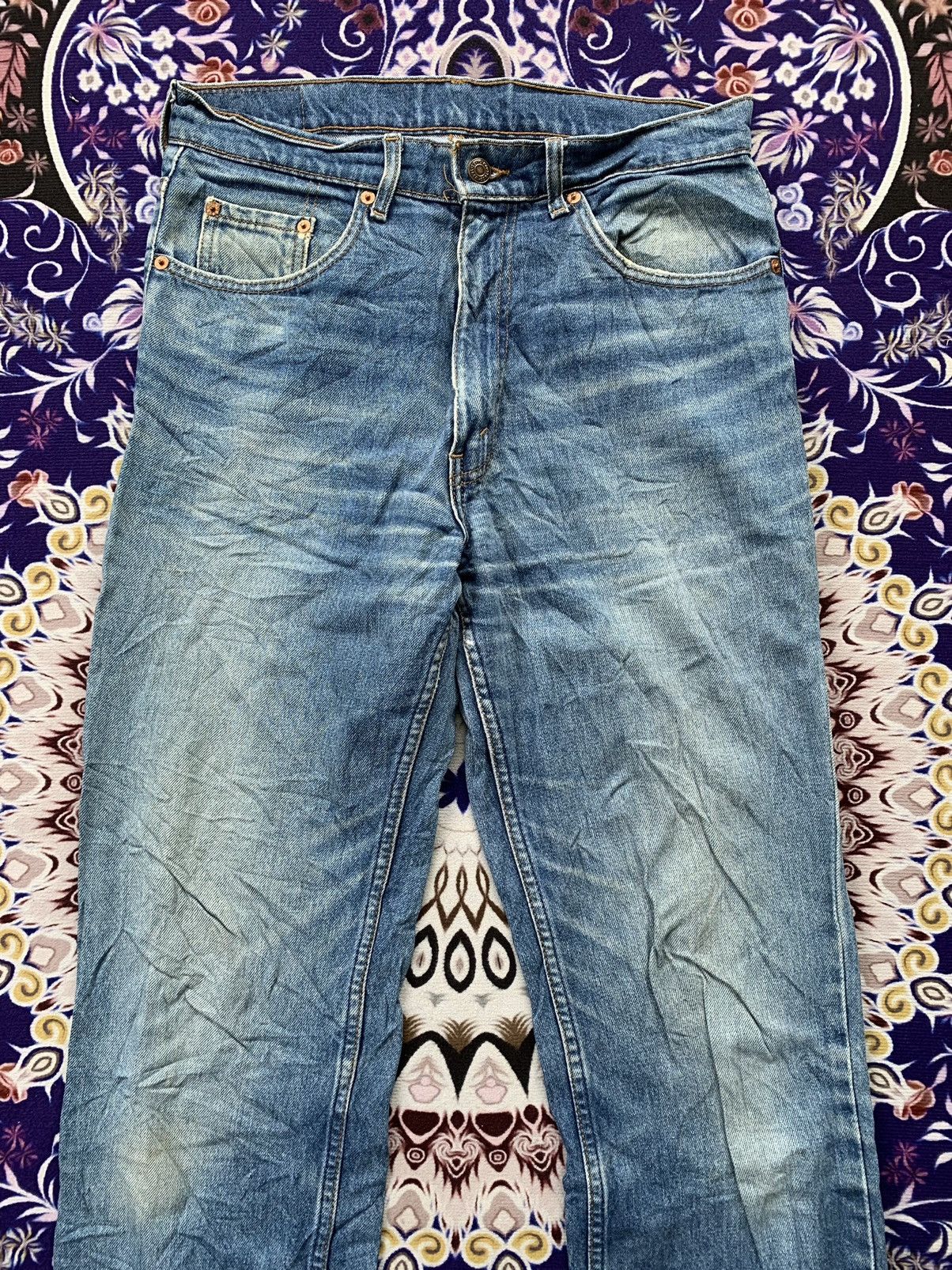Levi's Vintage Levis 515 Faded Stone Wash Denim Size US 33 - 5 Thumbnail