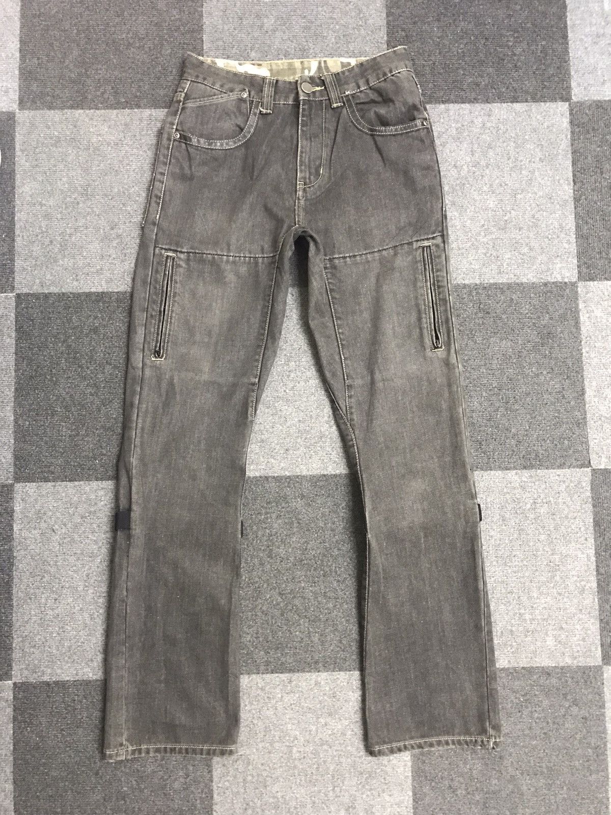 Japanese Brand Greedy Japan Biker Very Rare Racing Archival Jeans F717 Size US 28 / EU 44 - 3 Thumbnail