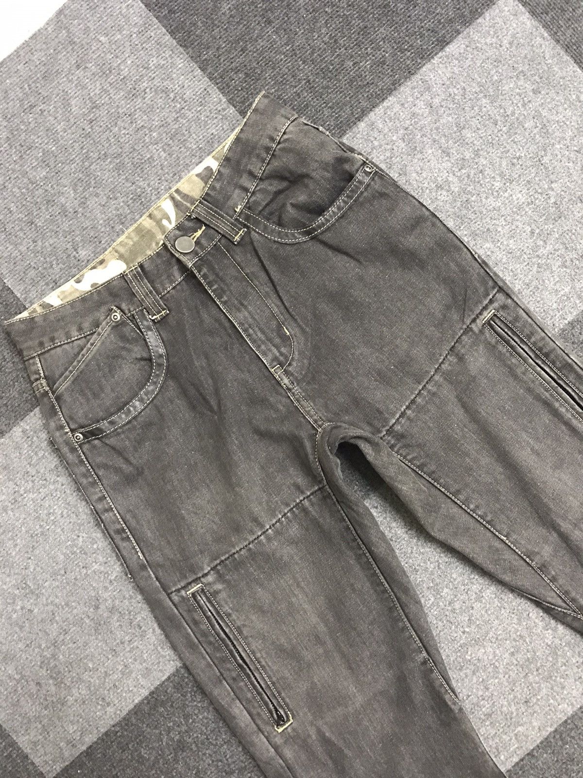 Japanese Brand Greedy Japan Biker Very Rare Racing Archival Jeans F717 Size US 28 / EU 44 - 4 Thumbnail