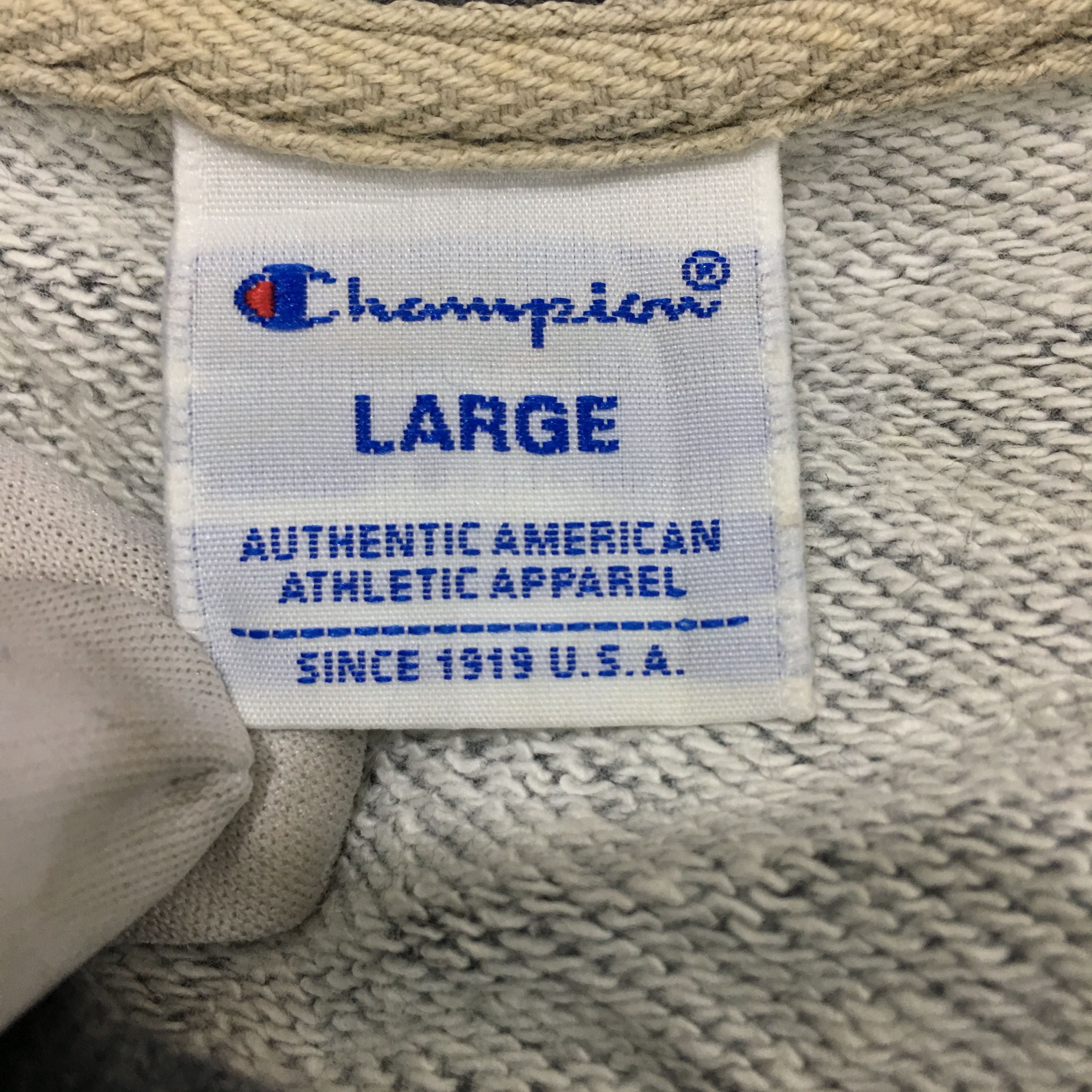 Champion CHAMPION Sweatshirt Gray Color Pullover Basketball Sweater Size US L / EU 52-54 / 3 - 7 Thumbnail