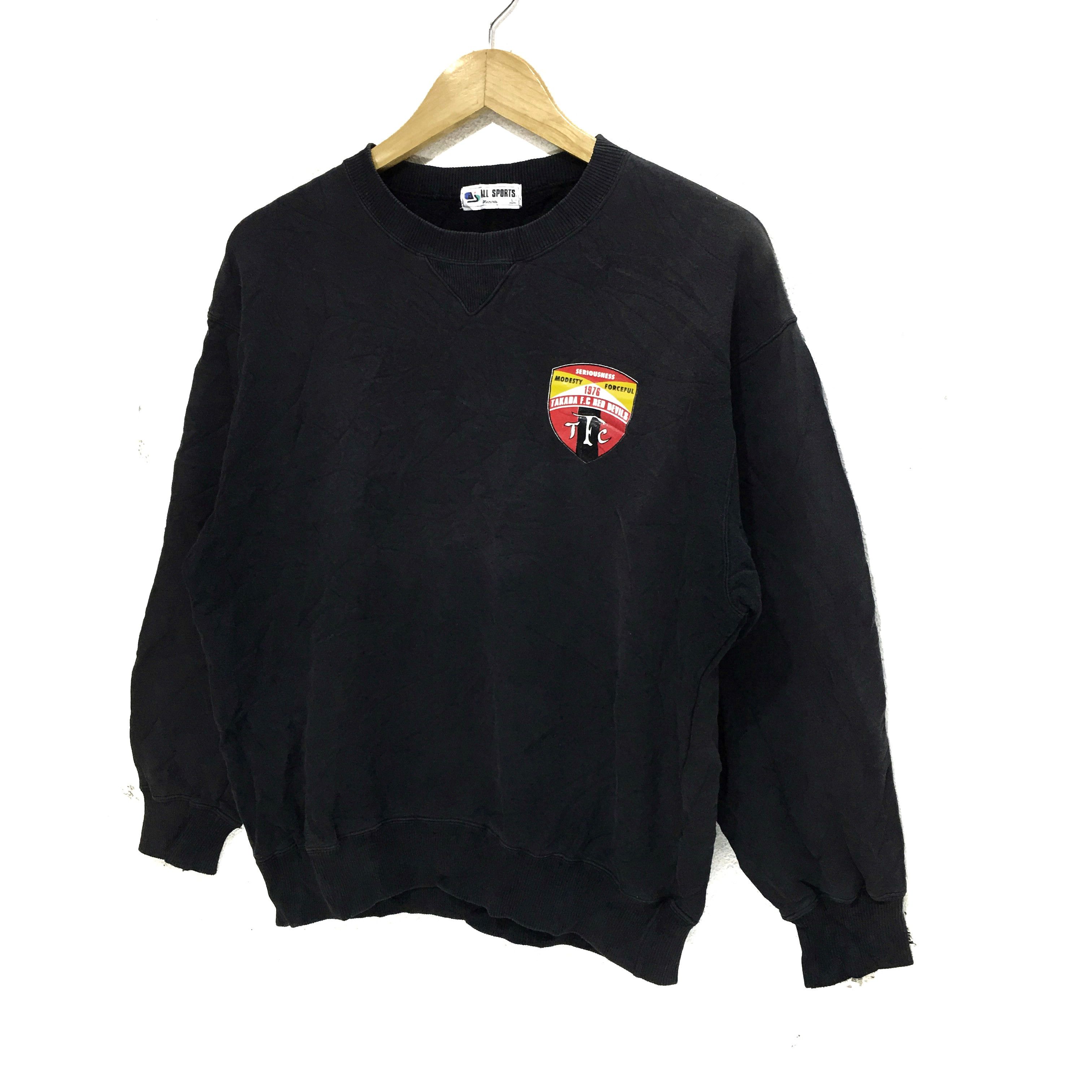 Vtg MIZUNO F.C Red Devils Football Club Sweatshirt Sweater