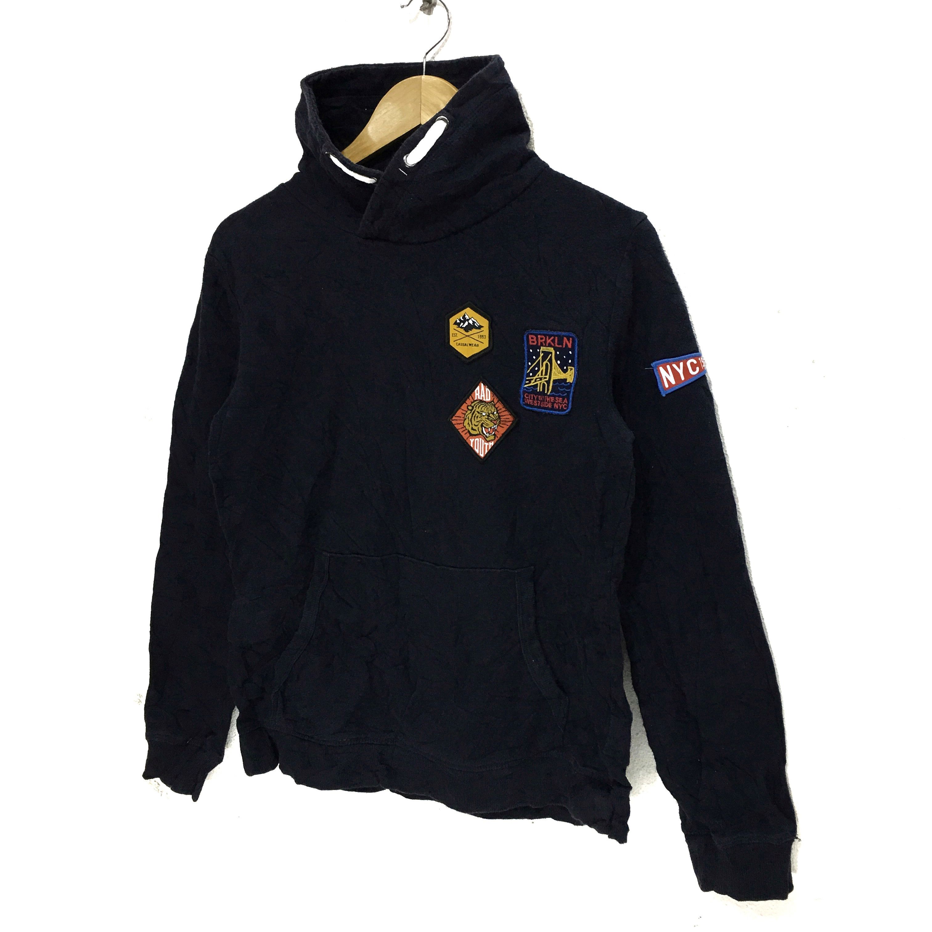 H&M Vtg H&M BRKLN NYC 1985 Sweater Jacket Logo Embroidery Size M / US 6-8 / IT 42-44 - 5 Thumbnail