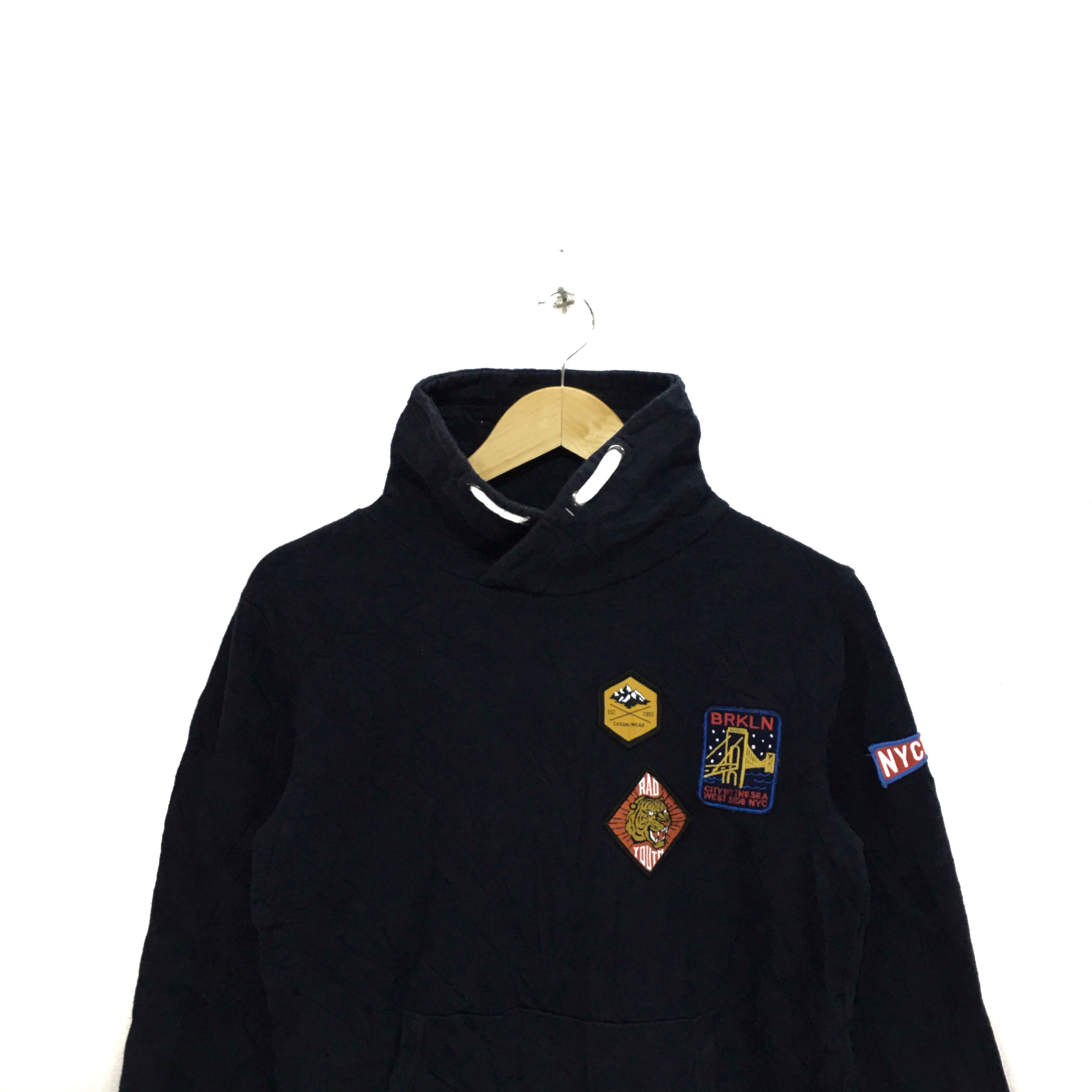 H&M Vtg H&M BRKLN NYC 1985 Sweater Jacket Logo Embroidery Size M / US 6-8 / IT 42-44 - 2 Thumbnail