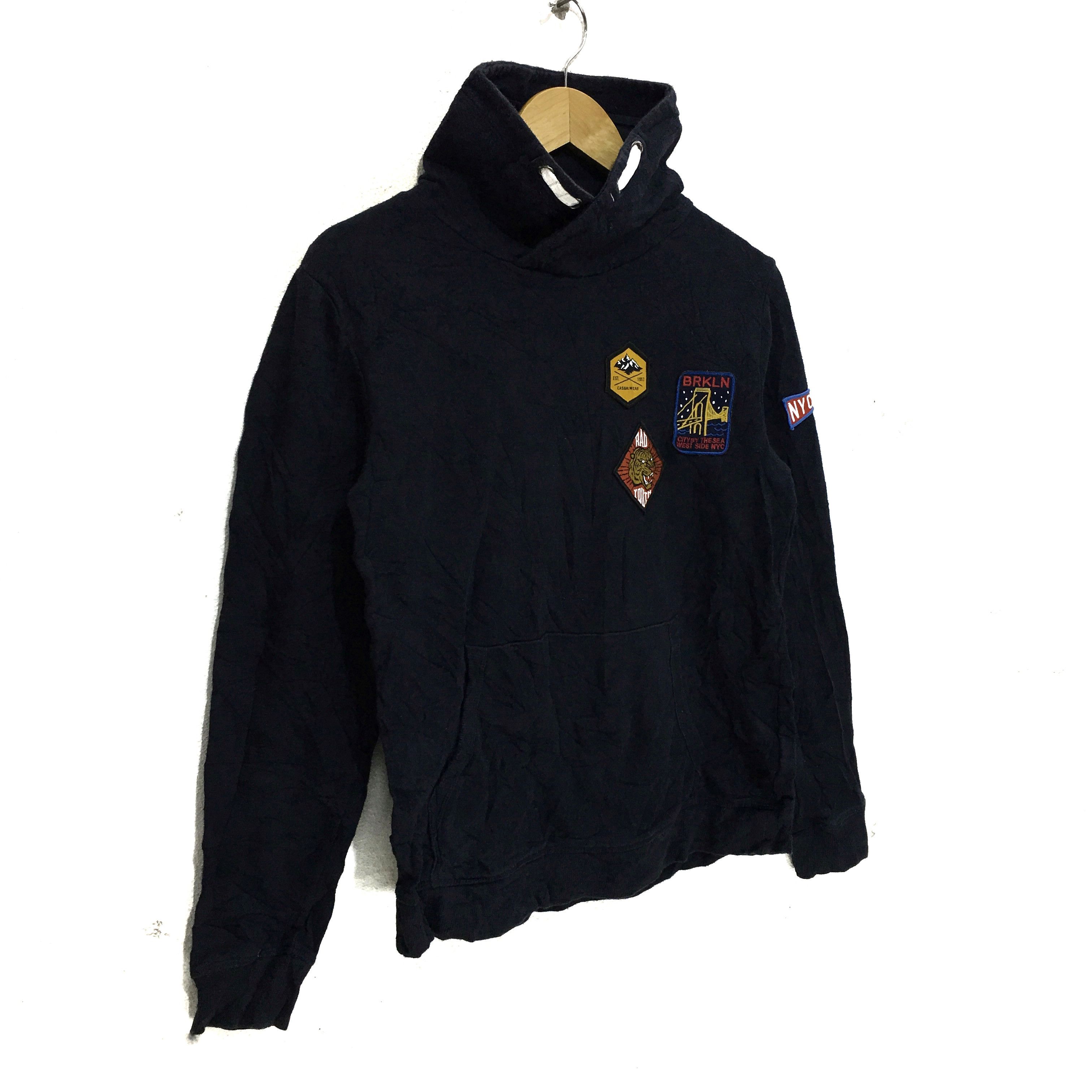H&M Vtg H&M BRKLN NYC 1985 Sweater Jacket Logo Embroidery Size M / US 6-8 / IT 42-44 - 4 Thumbnail