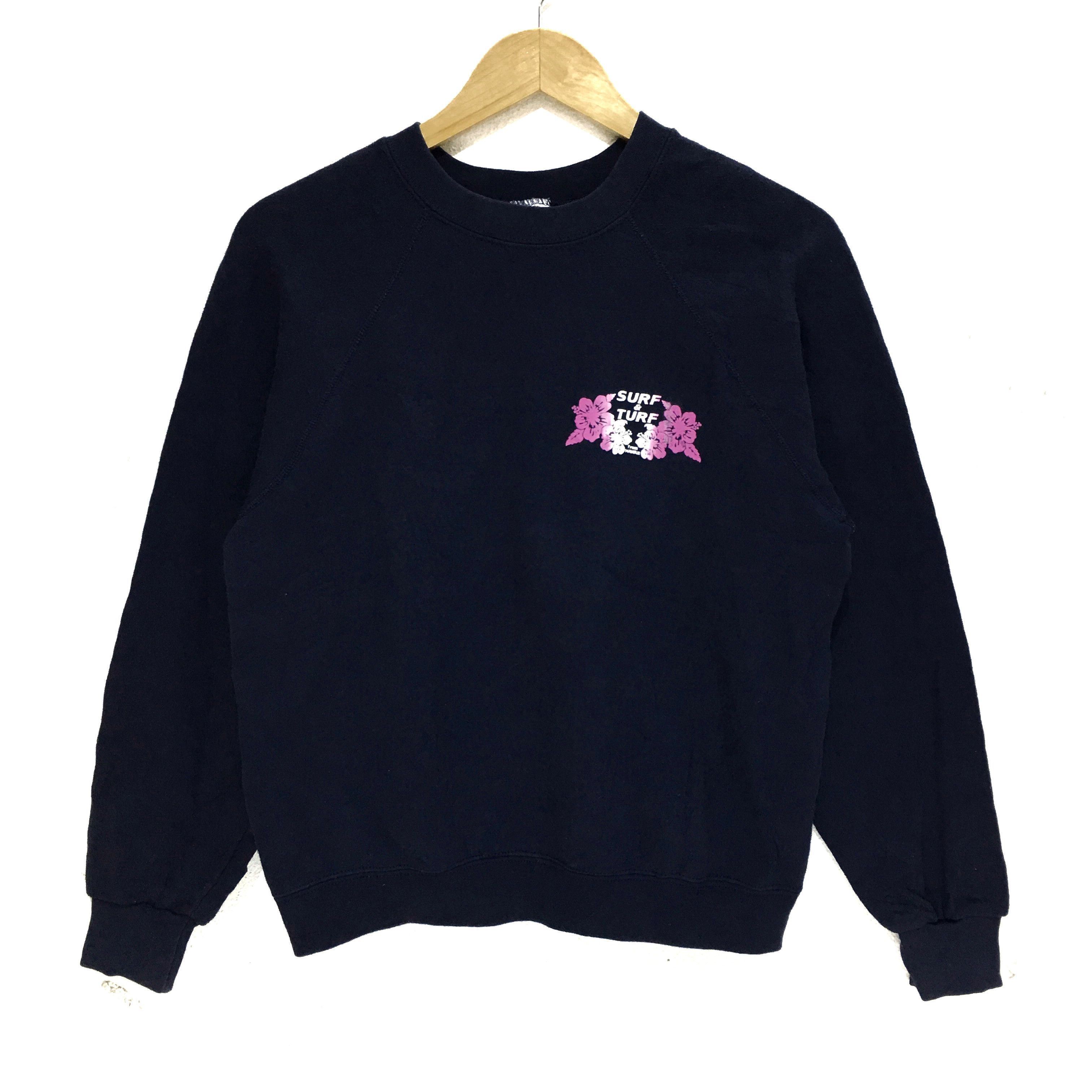 Edwin × Vintage Vtg EDWIN Made In USA Surf & Turf Hawaii Sweatshirt Sweater Size M / US 6-8 / IT 42-44 - 2 Thumbnail