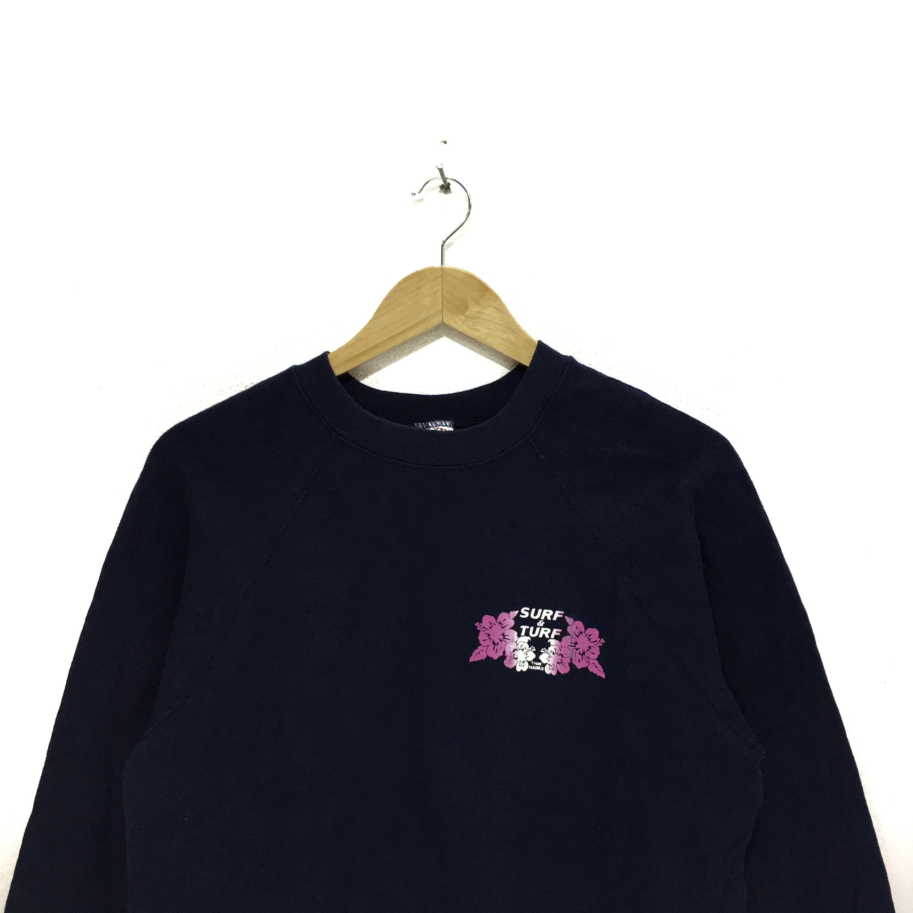 Edwin × Vintage Vtg EDWIN Made In USA Surf & Turf Hawaii Sweatshirt Sweater Size M / US 6-8 / IT 42-44 - 3 Thumbnail