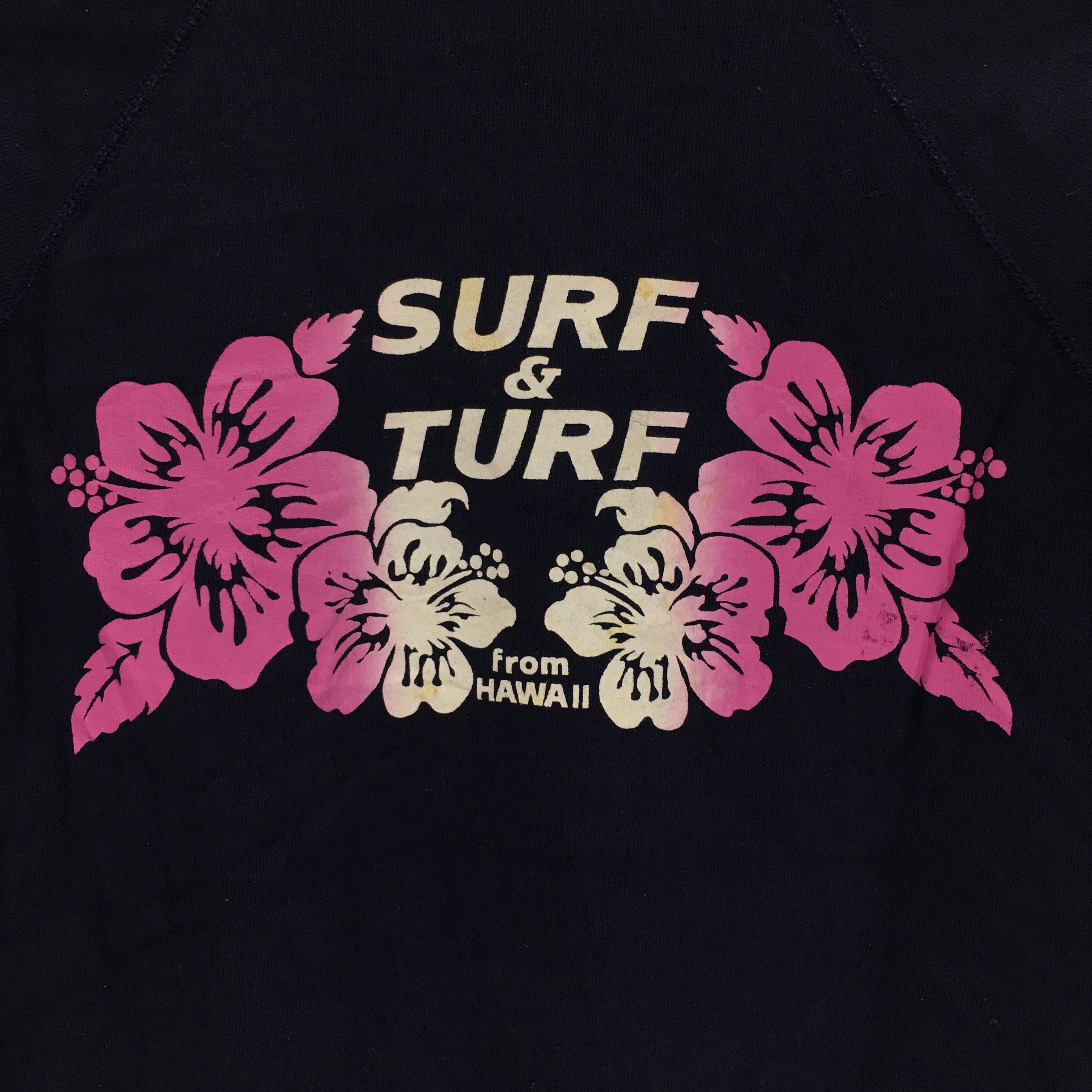 Edwin × Vintage Vtg EDWIN Made In USA Surf & Turf Hawaii Sweatshirt Sweater Size M / US 6-8 / IT 42-44 - 10 Thumbnail