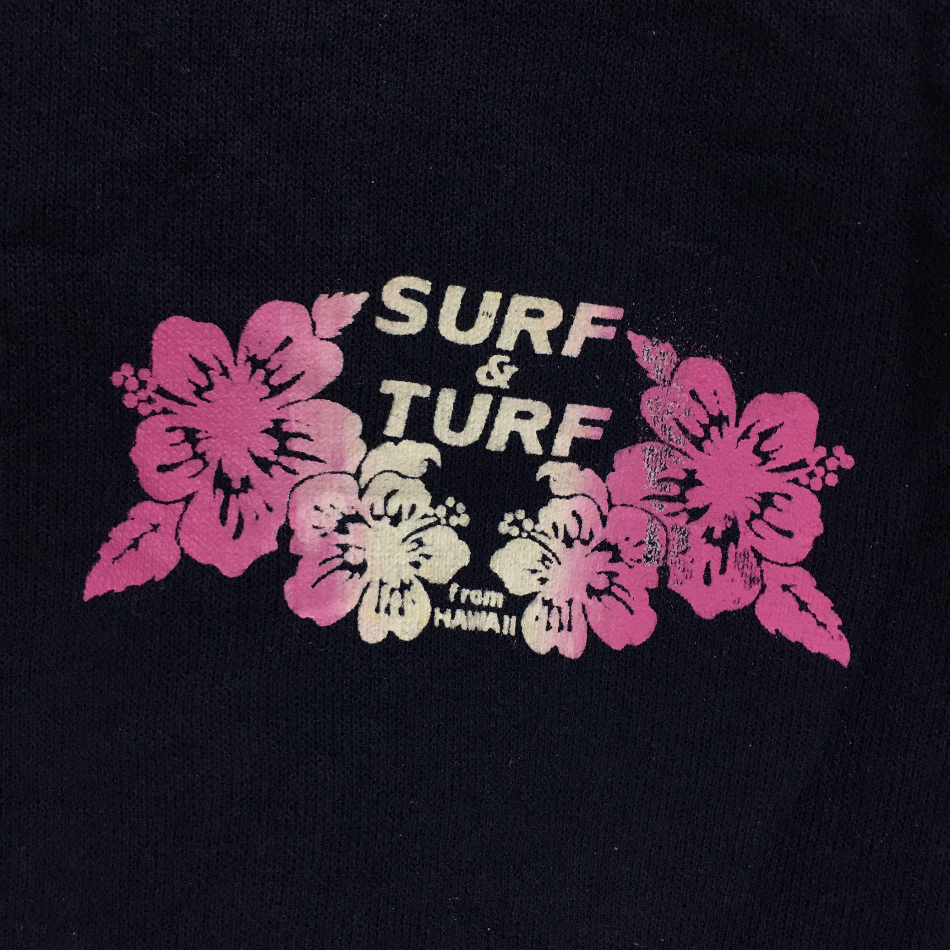 Edwin × Vintage Vtg EDWIN Made In USA Surf & Turf Hawaii Sweatshirt Sweater Size M / US 6-8 / IT 42-44 - 6 Thumbnail