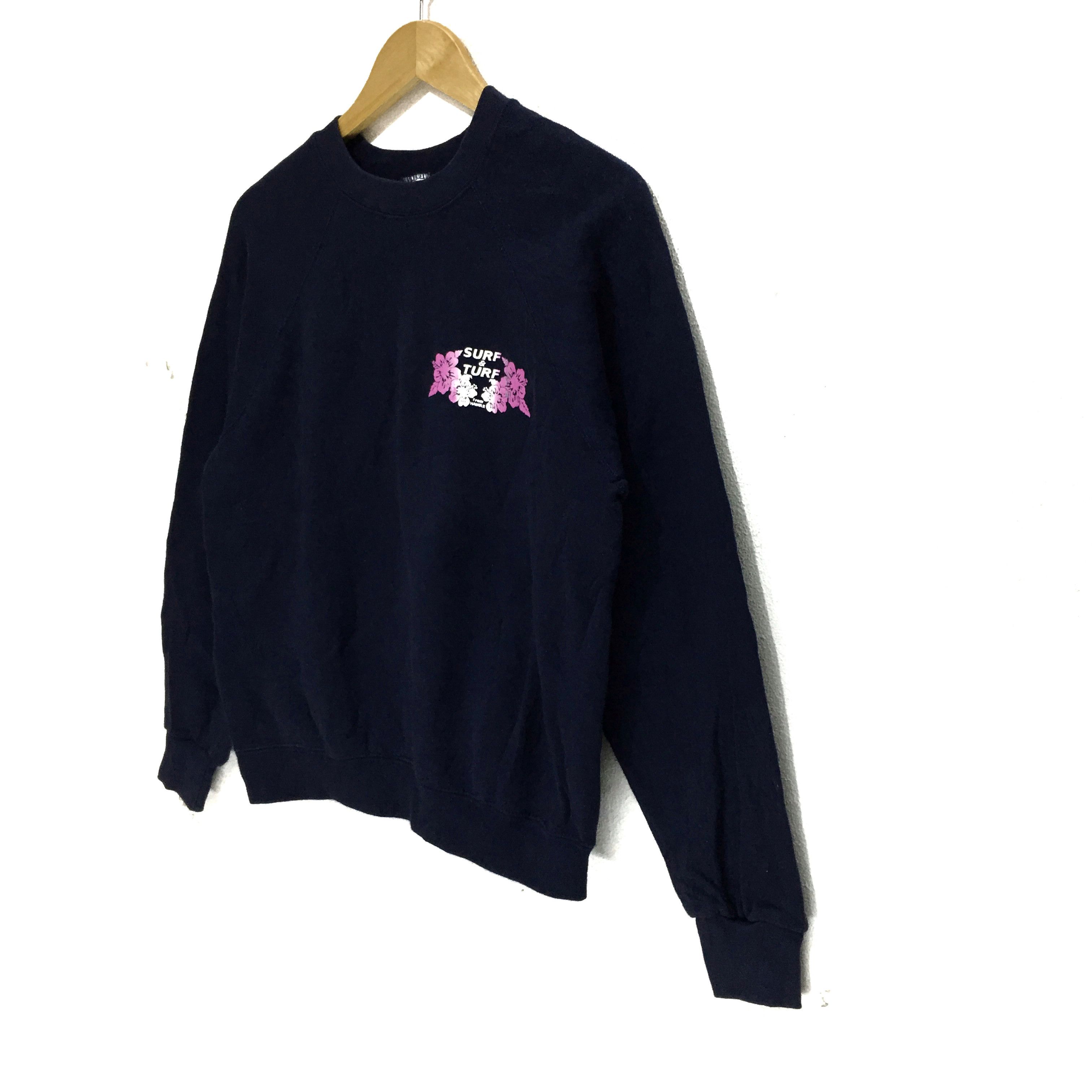 Edwin × Vintage Vtg EDWIN Made In USA Surf & Turf Hawaii Sweatshirt Sweater Size M / US 6-8 / IT 42-44 - 5 Thumbnail