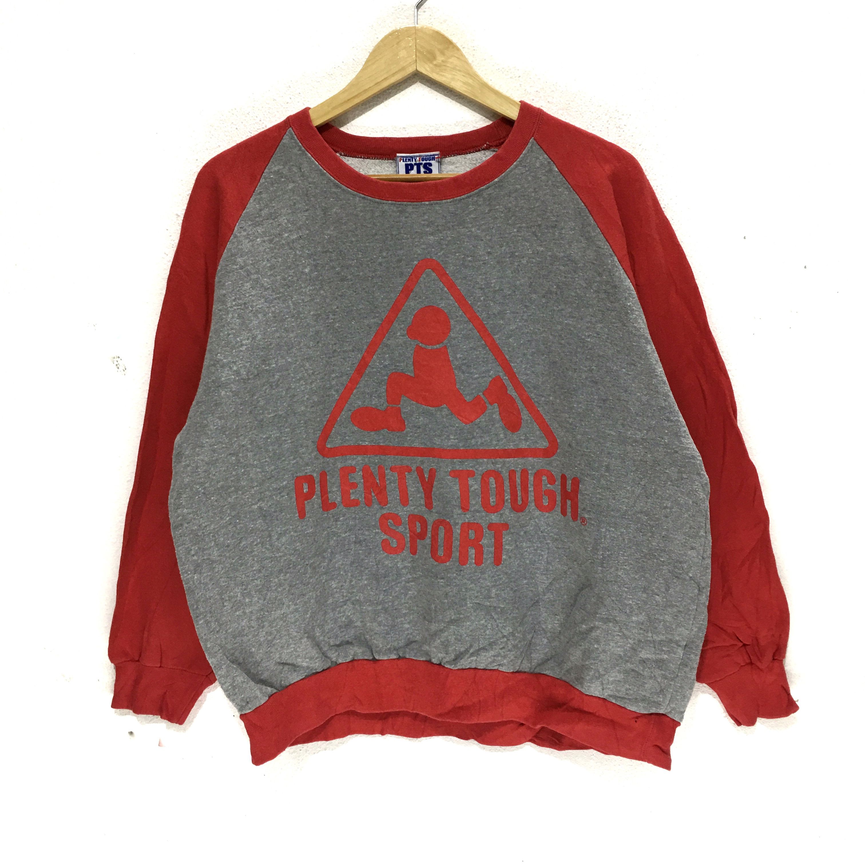 Vintage Vintage PLENTY TOUGH SPORT Sweatshirt Logo Crewneck Sweater Size US L / EU 52-54 / 3 - 1 Thumbnail