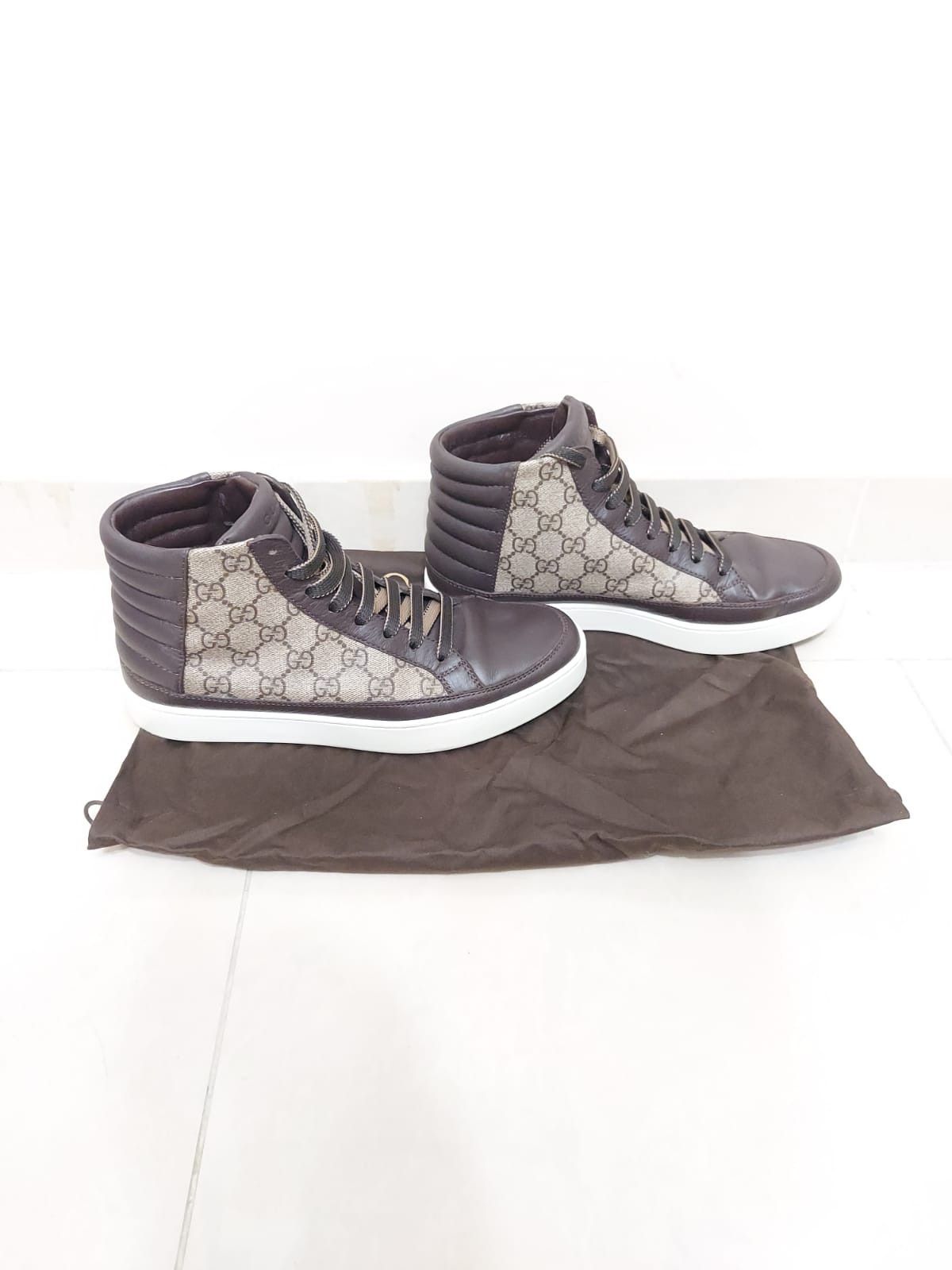 Gucci GUCCI Miro Soft Tessuto GG Supreme Canvas Leather Sneaker Size US 7 / EU 40 - 4 Thumbnail