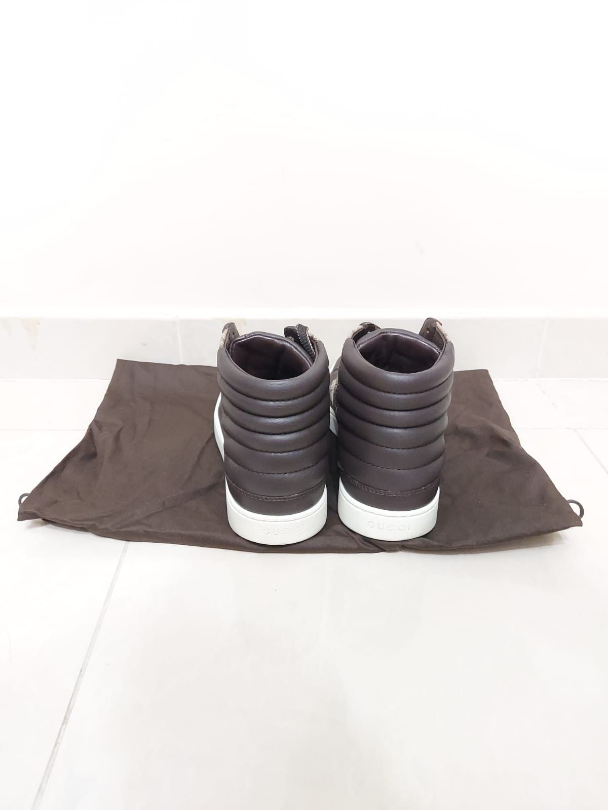 Gucci GUCCI Miro Soft Tessuto GG Supreme Canvas Leather Sneaker Size US 7 / EU 40 - 5 Thumbnail