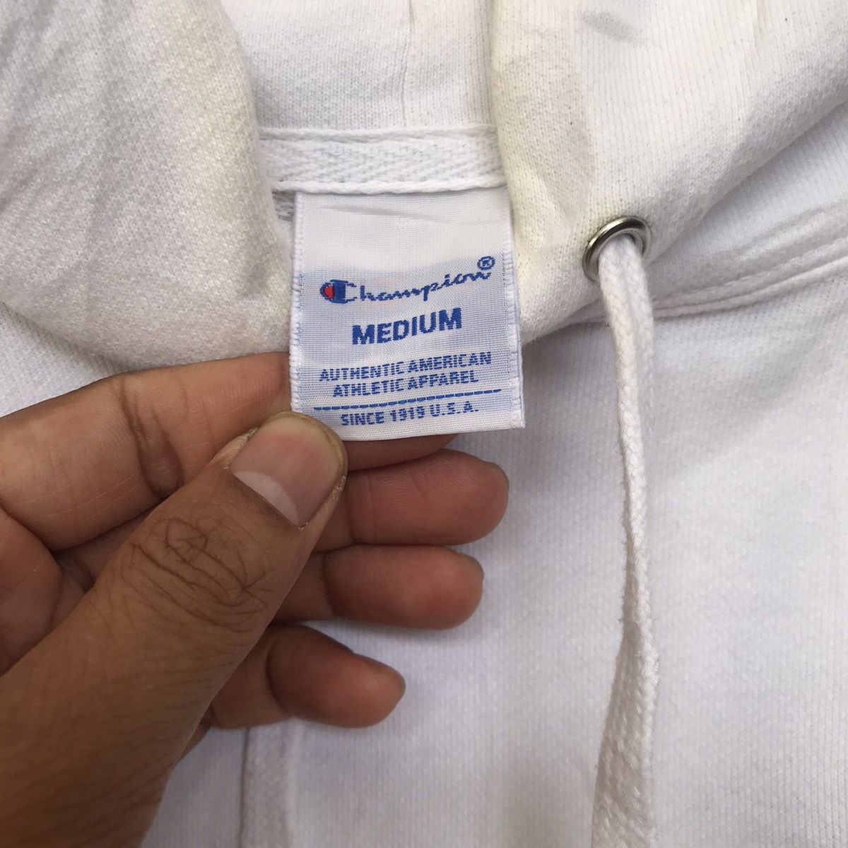 Champion × Vintage Vintage 00s Champion street jumper big logo hoodie Size US M / EU 48-50 / 2 - 4 Thumbnail