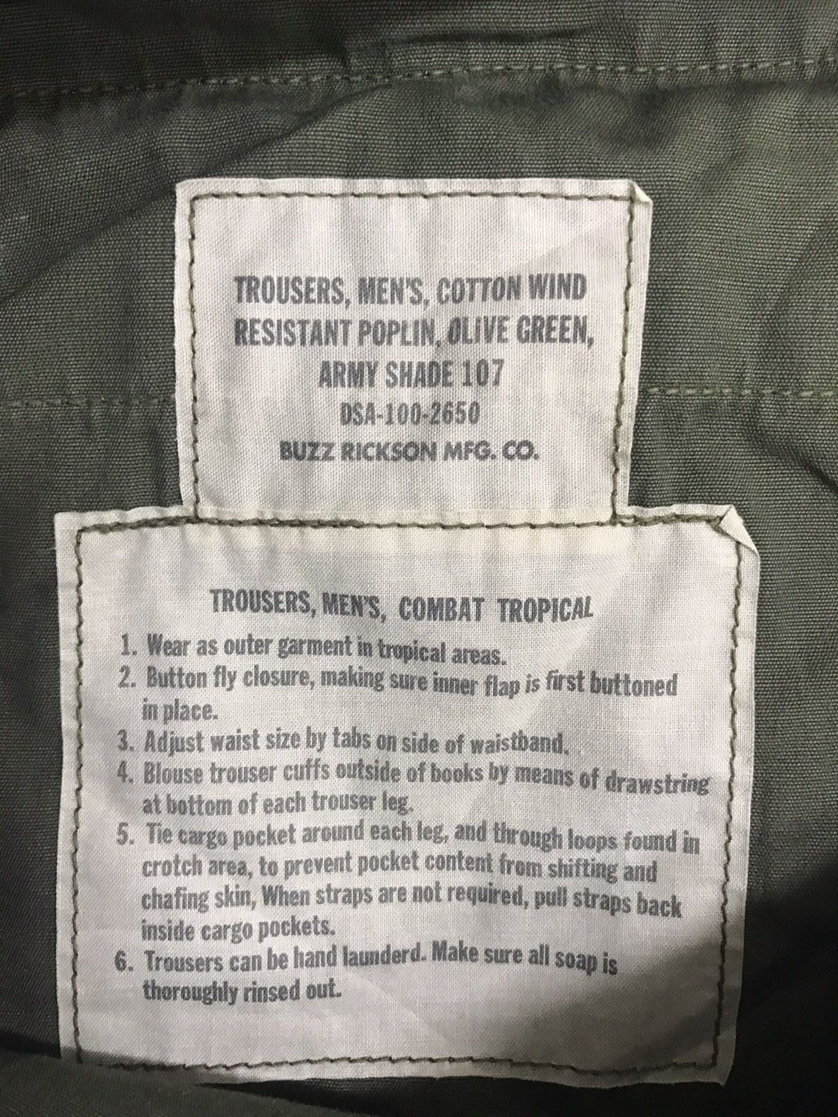 Buzz Rickson's Archival BUZZ RICKSON TOYO ARMY SHADE 107 Military War Pant Size US 36 / EU 52 - 9 Thumbnail