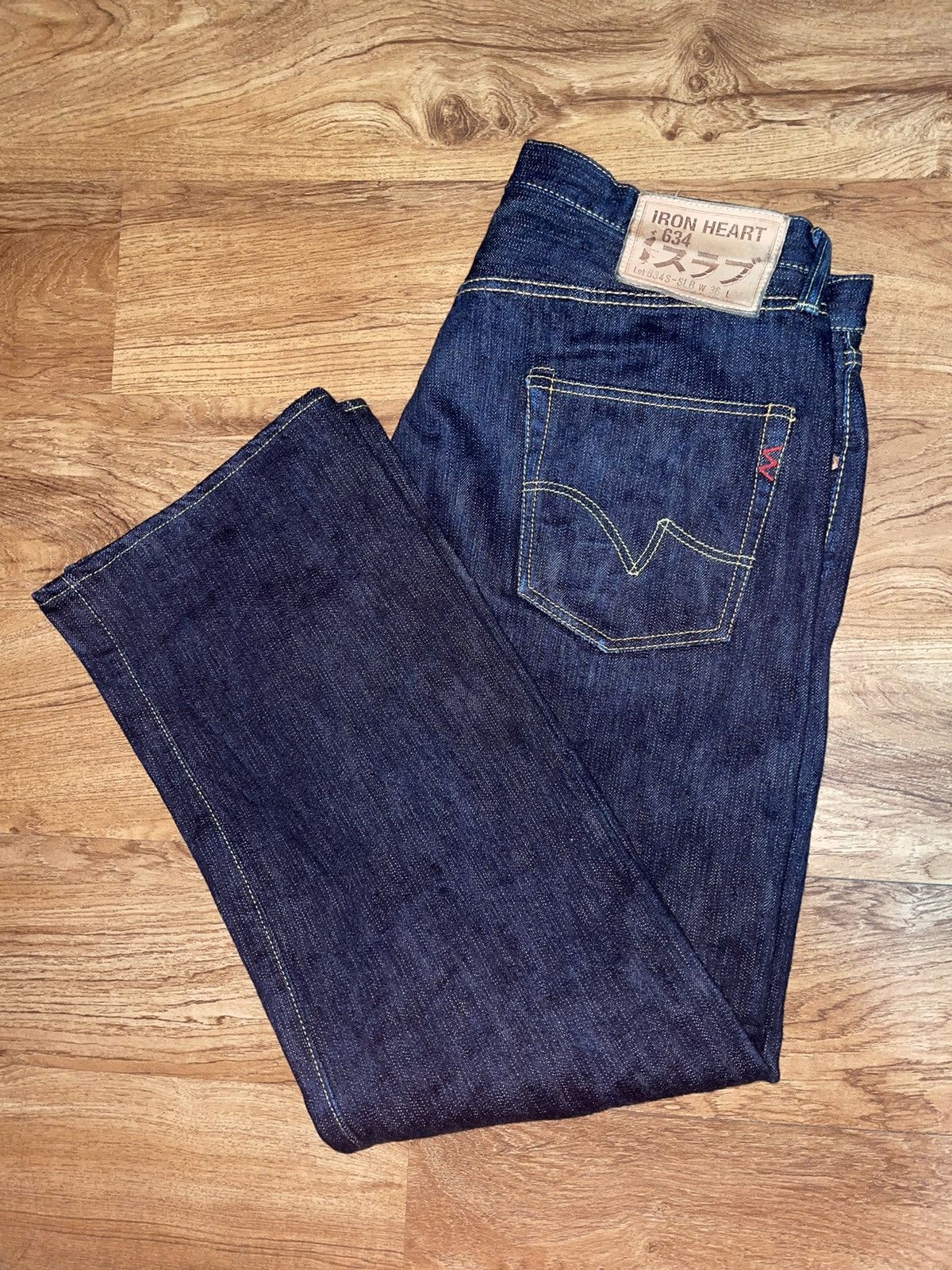 Iron Heart 634-SLB Japanese Raw Selvedge Denim
