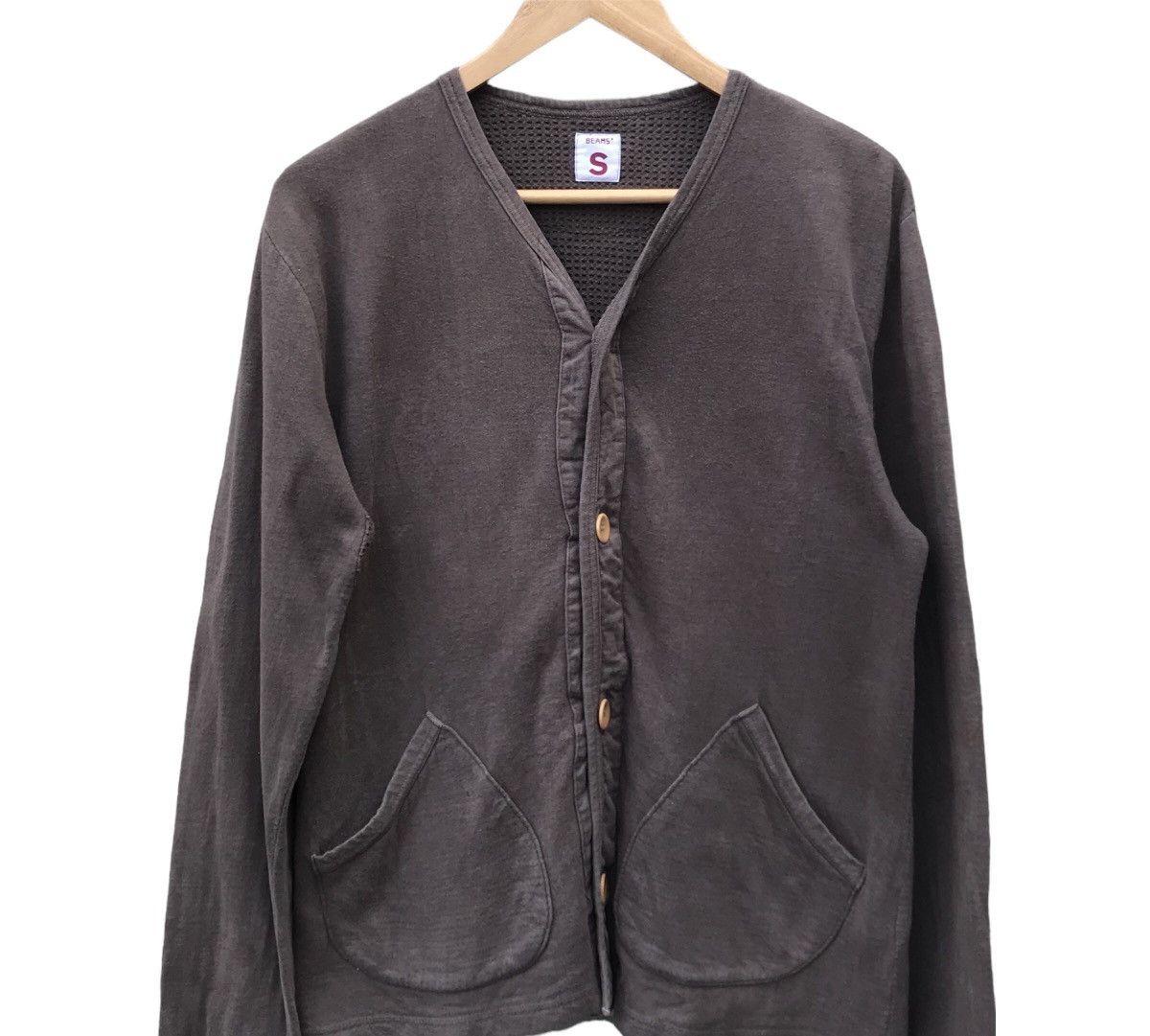 Beams Plus × Vintage Vintage Beams faded brown cardigan longsleeve kapital style Size US S / EU 44-46 / 1 - 2 Thumbnail