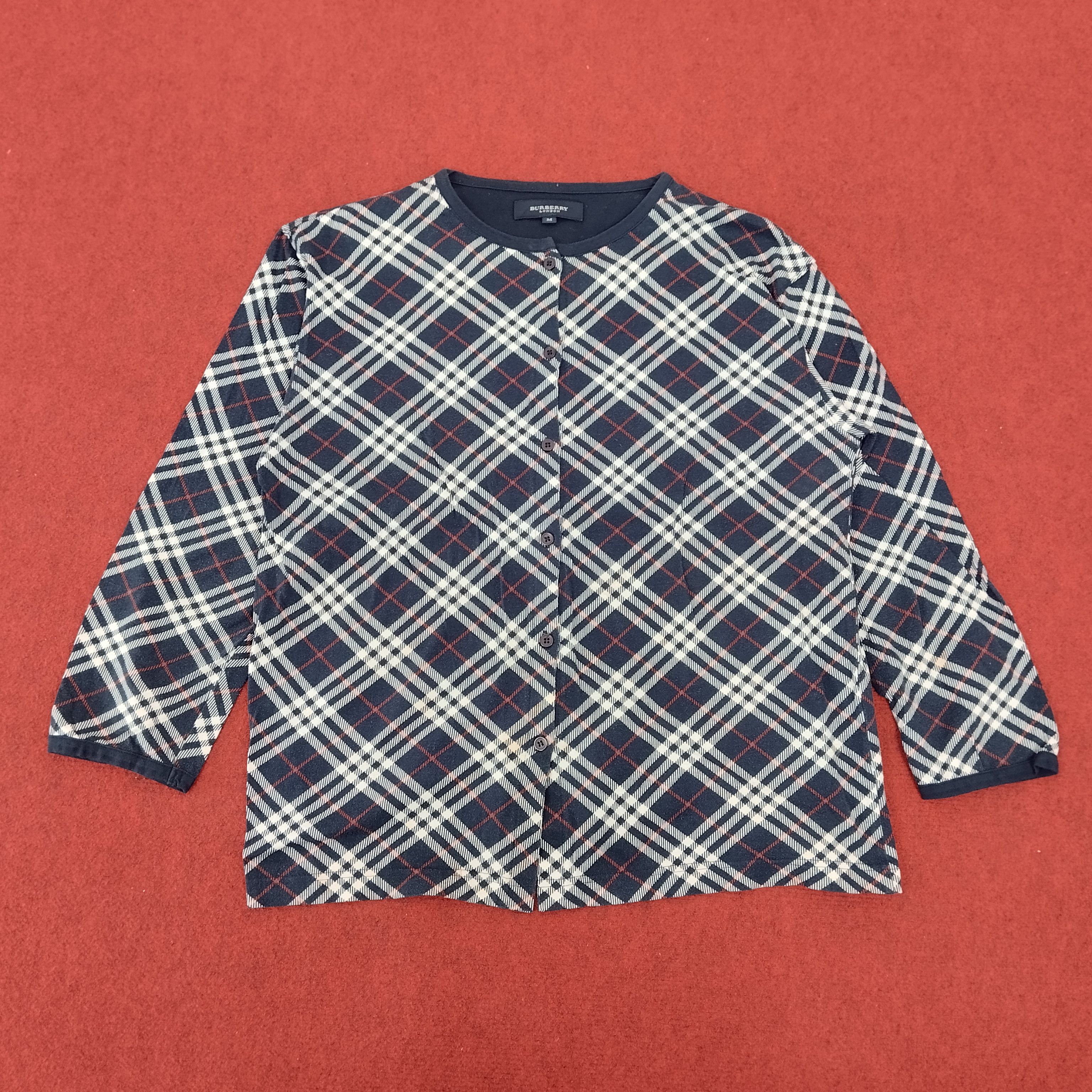 Burberry × Vintage BURBERRY London Nova Check Casual Shirt Size M / US 6-8 / IT 42-44 - 1 Thumbnail