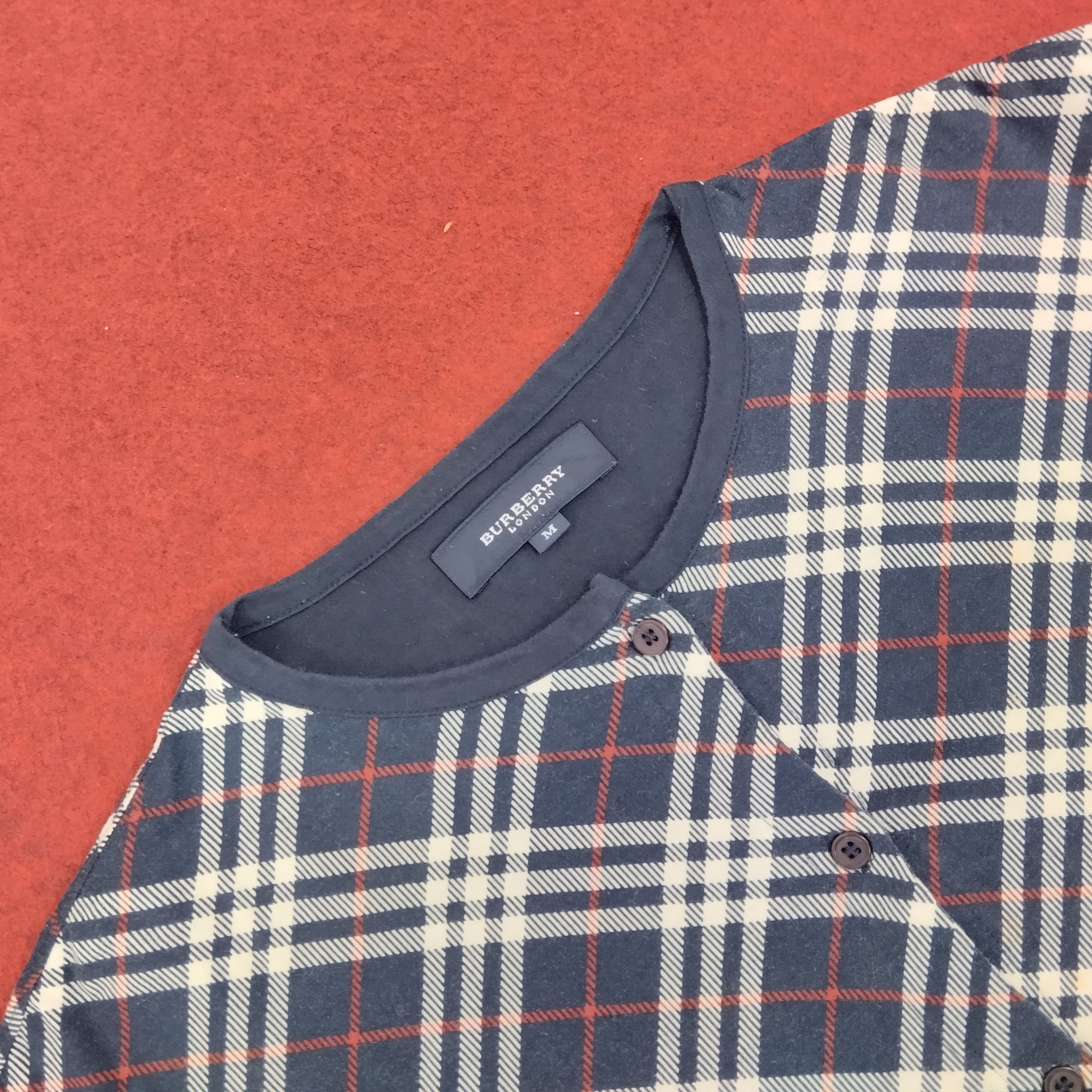Burberry × Vintage BURBERRY London Nova Check Casual Shirt Size M / US 6-8 / IT 42-44 - 3 Thumbnail