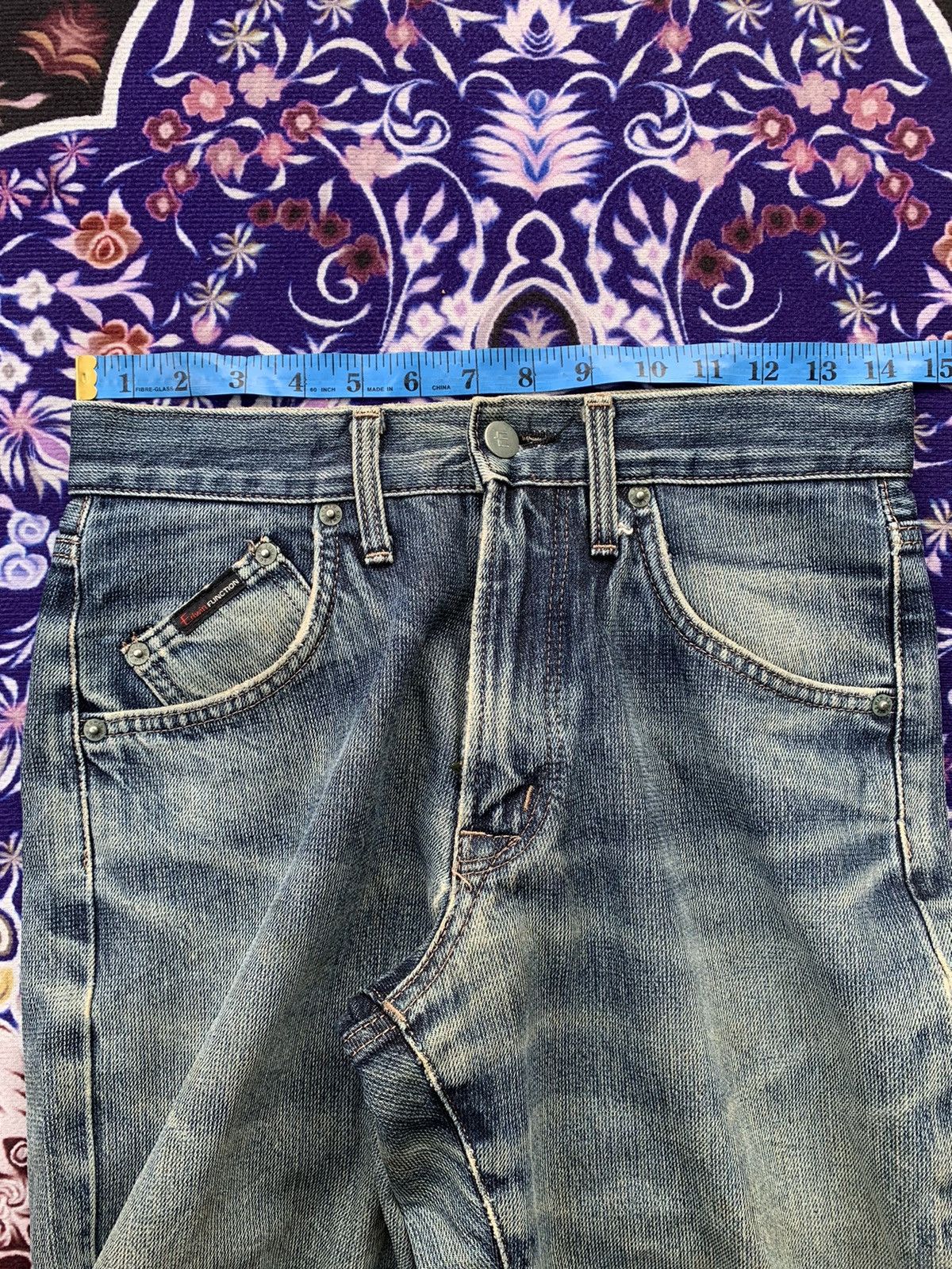 Edwin Vintage Edwin E Function Faded Distressed Denim Size US 29 - 15 Thumbnail