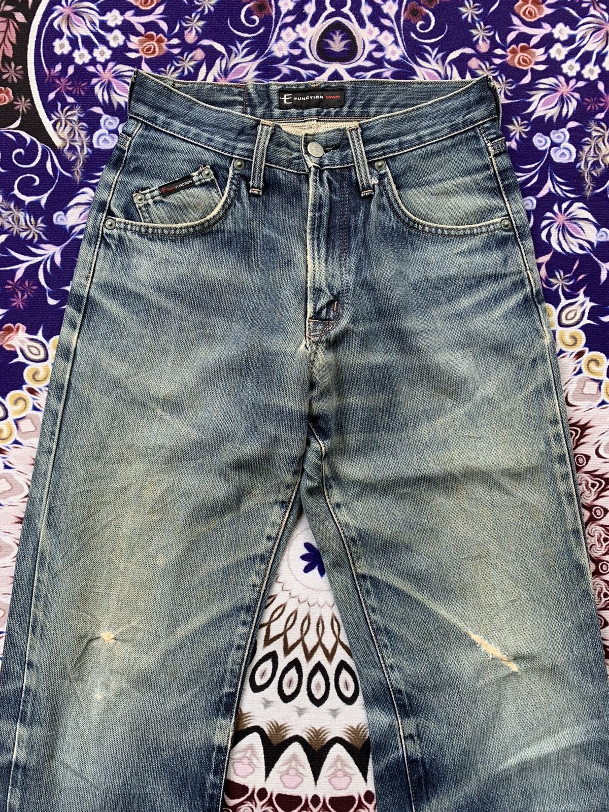Edwin Vintage Edwin E Function Faded Distressed Denim Size US 29 - 4 Thumbnail