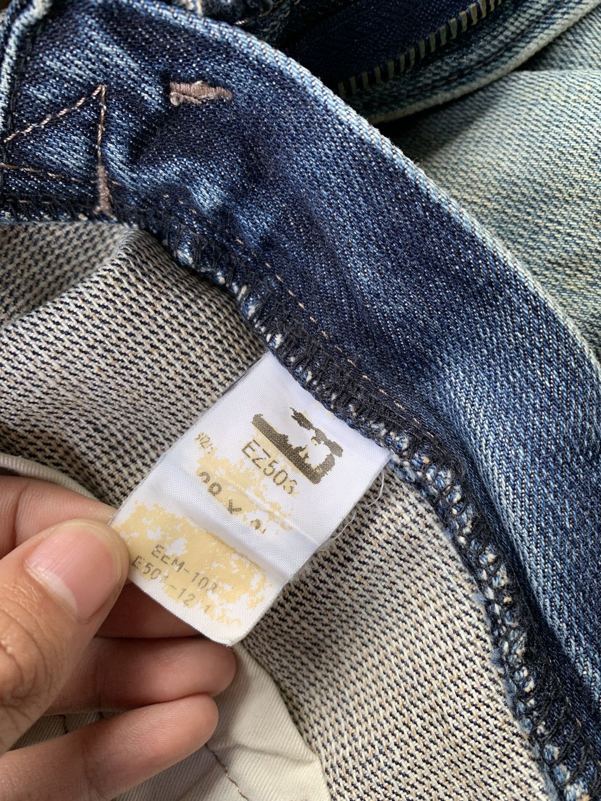 Edwin Vintage Edwin E Function Faded Distressed Denim Size US 29 - 7 Thumbnail