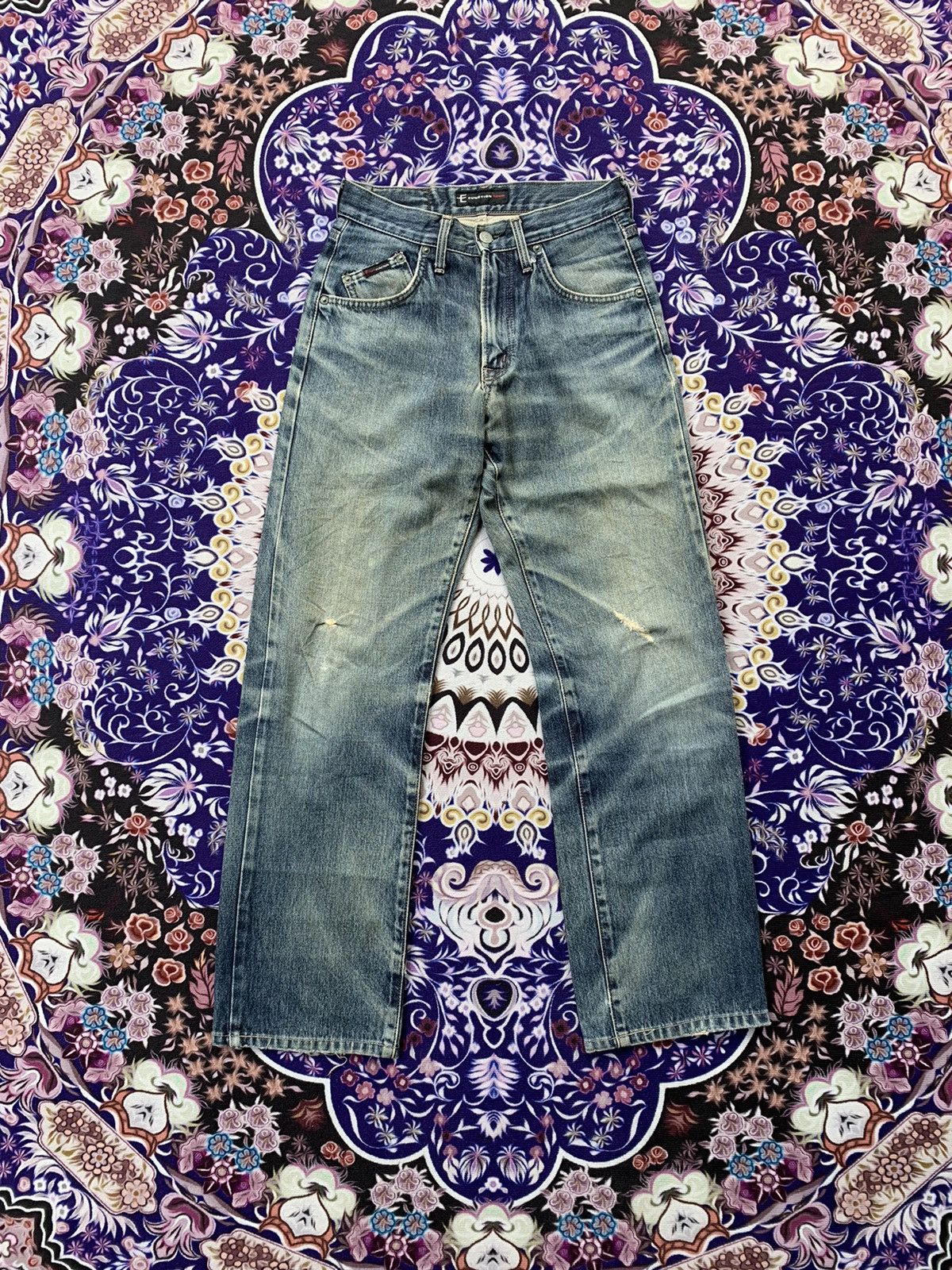 Edwin Vintage Edwin E Function Faded Distressed Denim Size US 29 - 1 Thumbnail