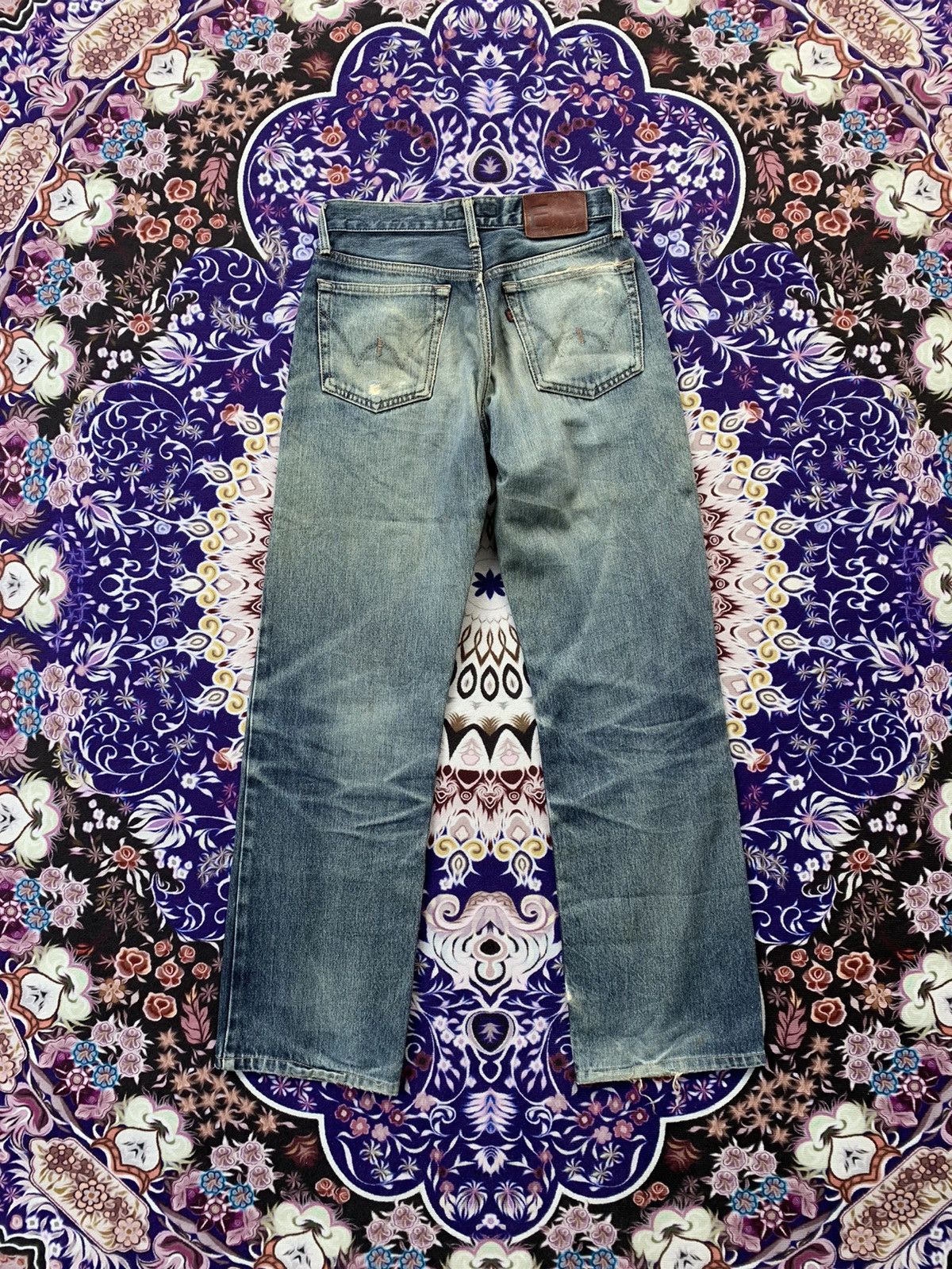 Edwin Vintage Edwin E Function Faded Distressed Denim Size US 29 - 8 Thumbnail