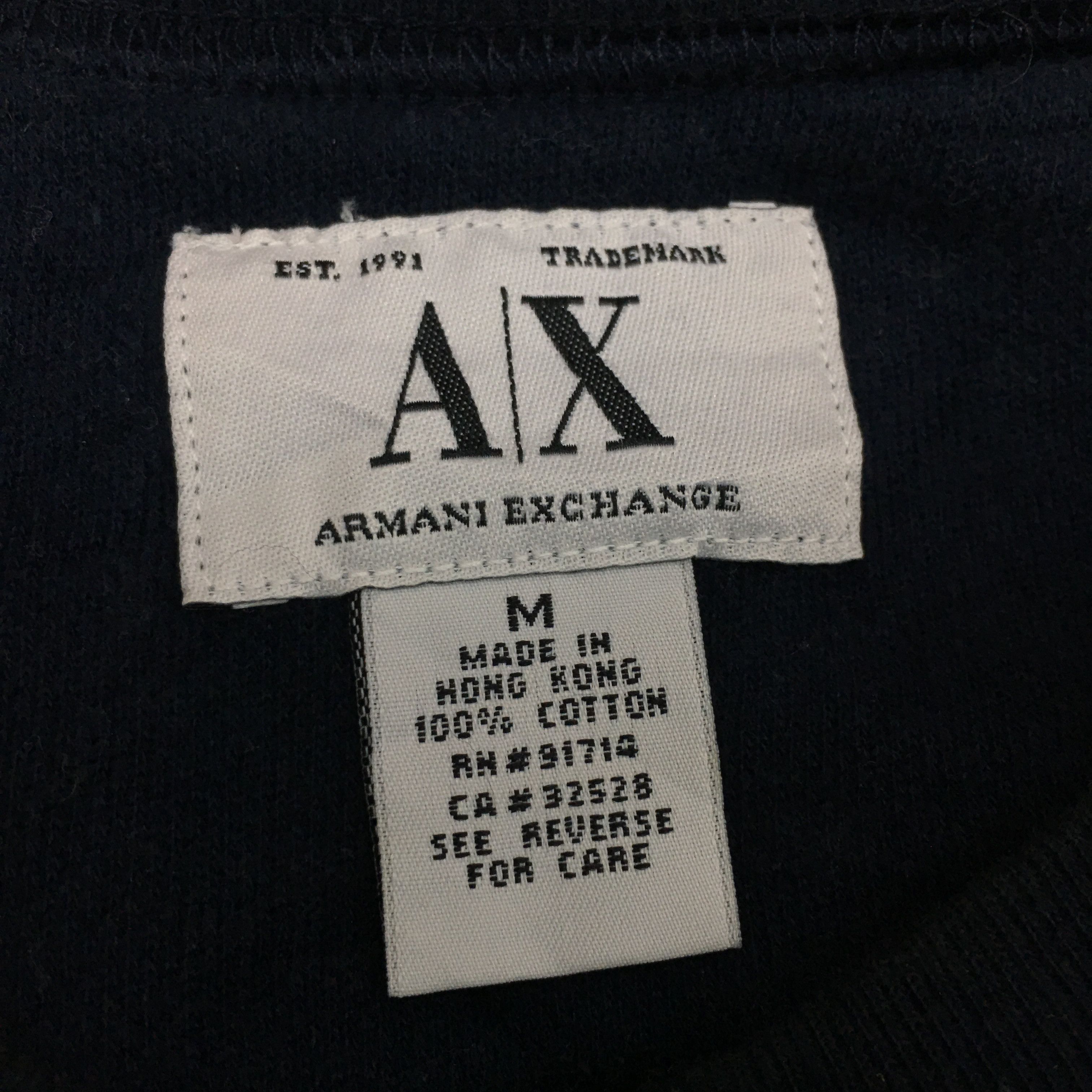 Armani Exchange ARMANI EXCHANGE Sweatshirt Blue Jumper Crewneck Sweater Size US M / EU 48-50 / 2 - 8 Thumbnail