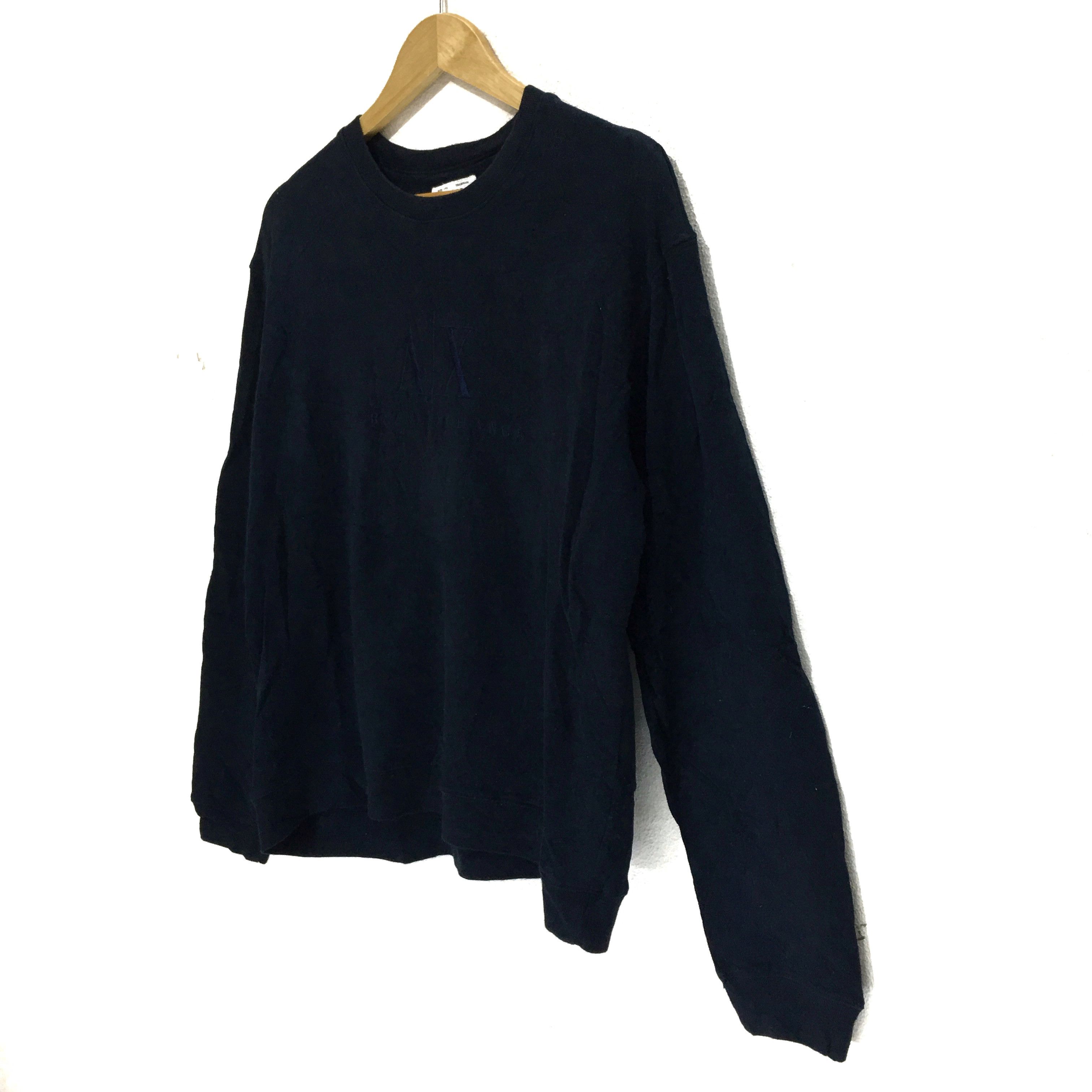 Armani Exchange ARMANI EXCHANGE Sweatshirt Blue Jumper Crewneck Sweater Size US M / EU 48-50 / 2 - 5 Thumbnail