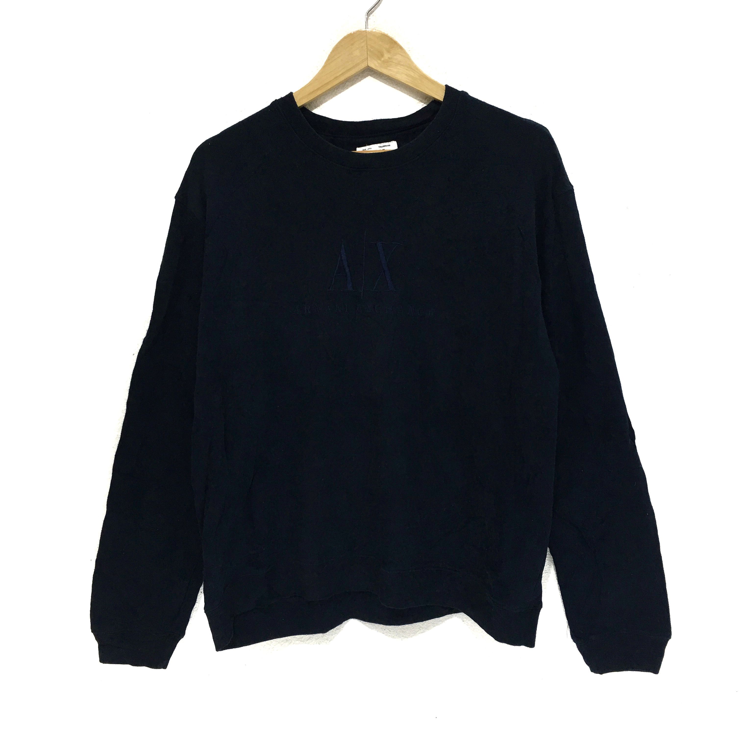 Armani Exchange ARMANI EXCHANGE Sweatshirt Blue Jumper Crewneck Sweater Size US M / EU 48-50 / 2 - 1 Thumbnail