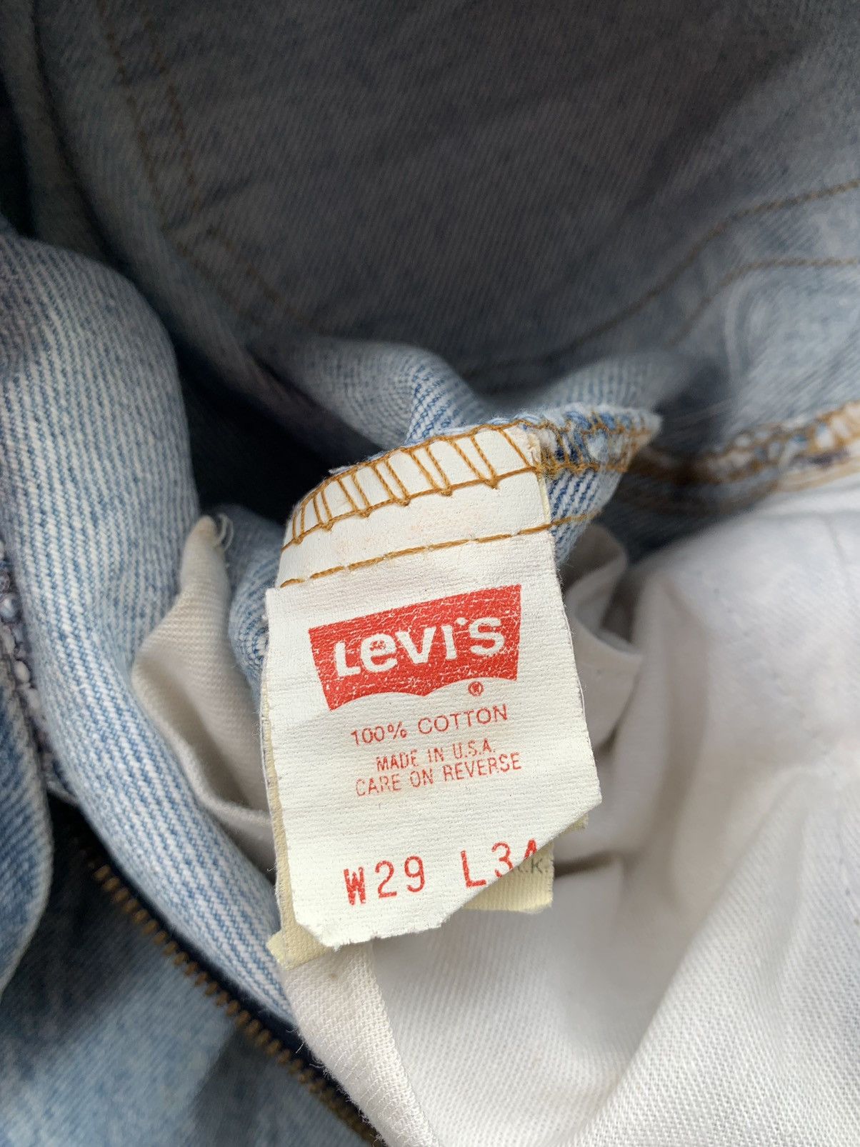 Levi's Vintage Levis 510 Faded Stone Wash Denim Size US 26 / EU 42 - 7 Thumbnail