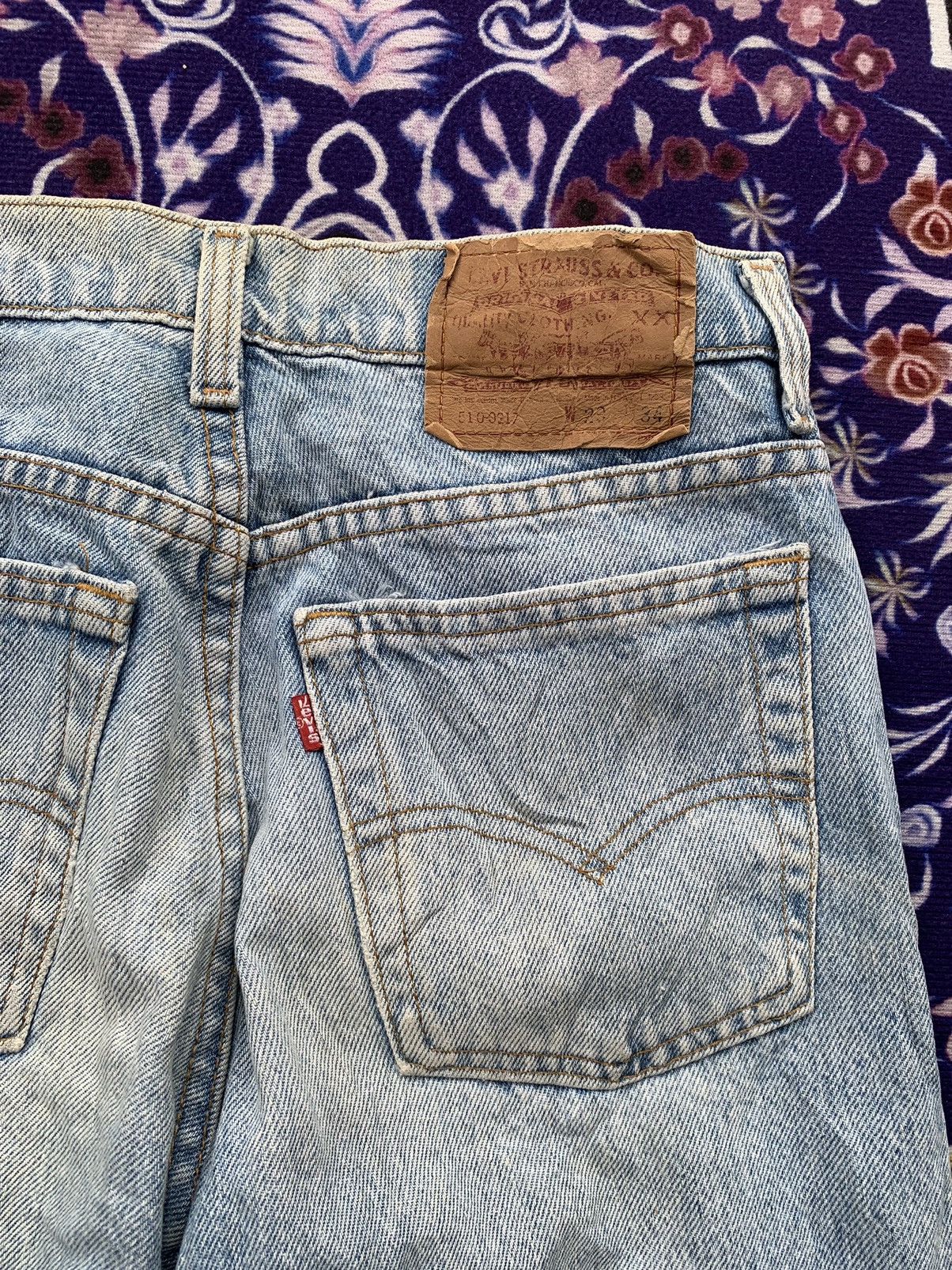 Levi's Vintage Levis 510 Faded Stone Wash Denim Size US 26 / EU 42 - 12 Thumbnail