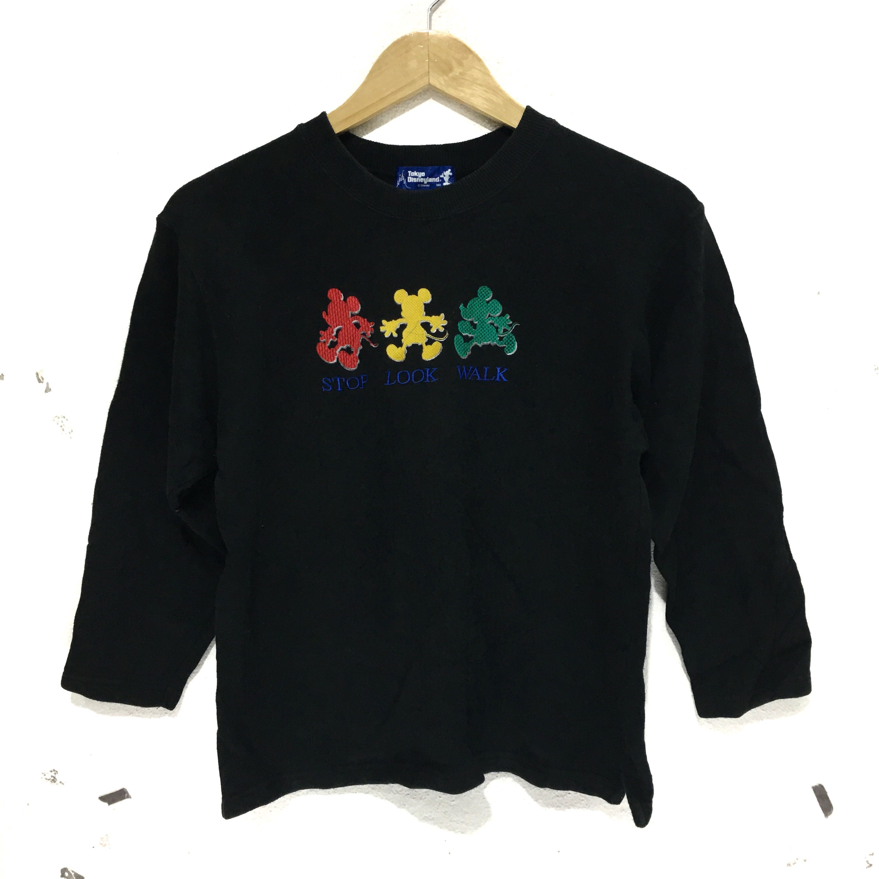 Disney × Mickey Mouse MICKEY MOUSE Sweatshirt Tokyo Disneyland Cartoon Sweater Size XS / US 0-2 / IT 36-38 - 1 Thumbnail