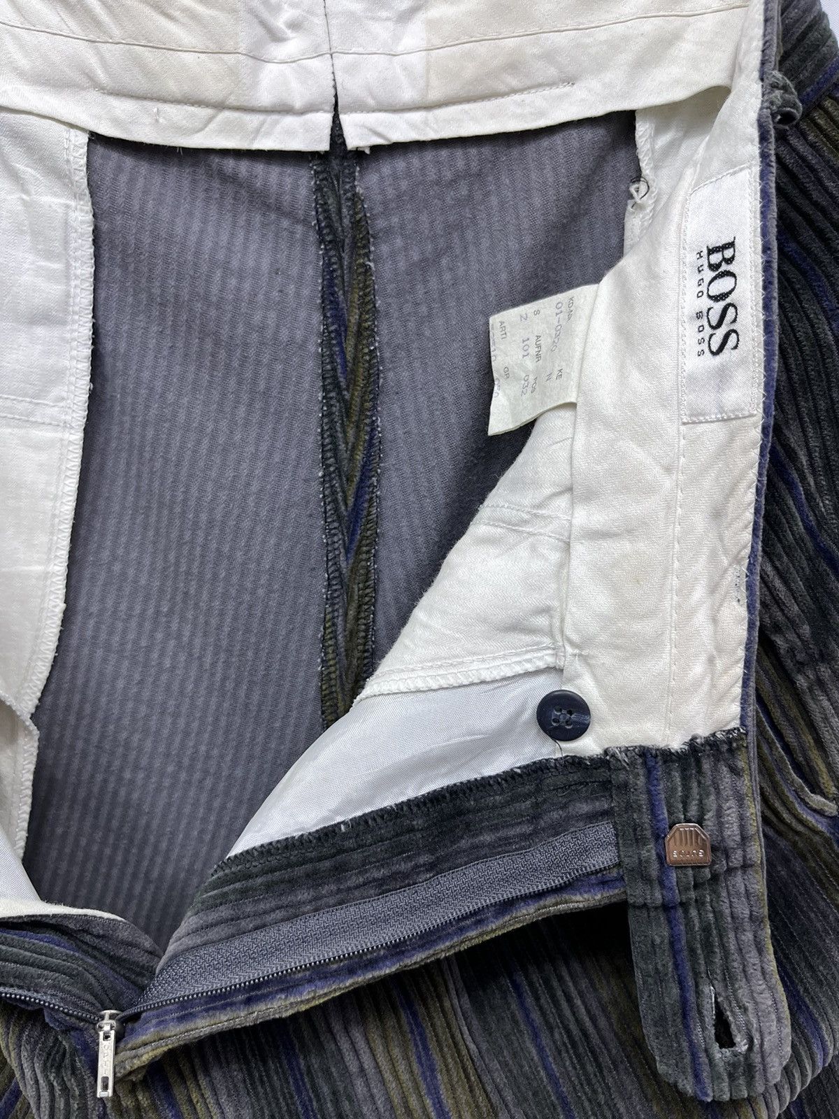 Hugo Boss Vtg HUGO BOSS ALBORETO Stripes Slack Trousers Corduroy Pants Size US 34 / EU 50 - 8 Thumbnail