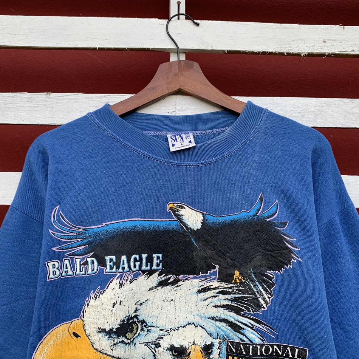 Vintage Vintage 90s Bald Eagle National Wildlife Sweatshirt Size US M / EU 48-50 / 2 - 3 Thumbnail