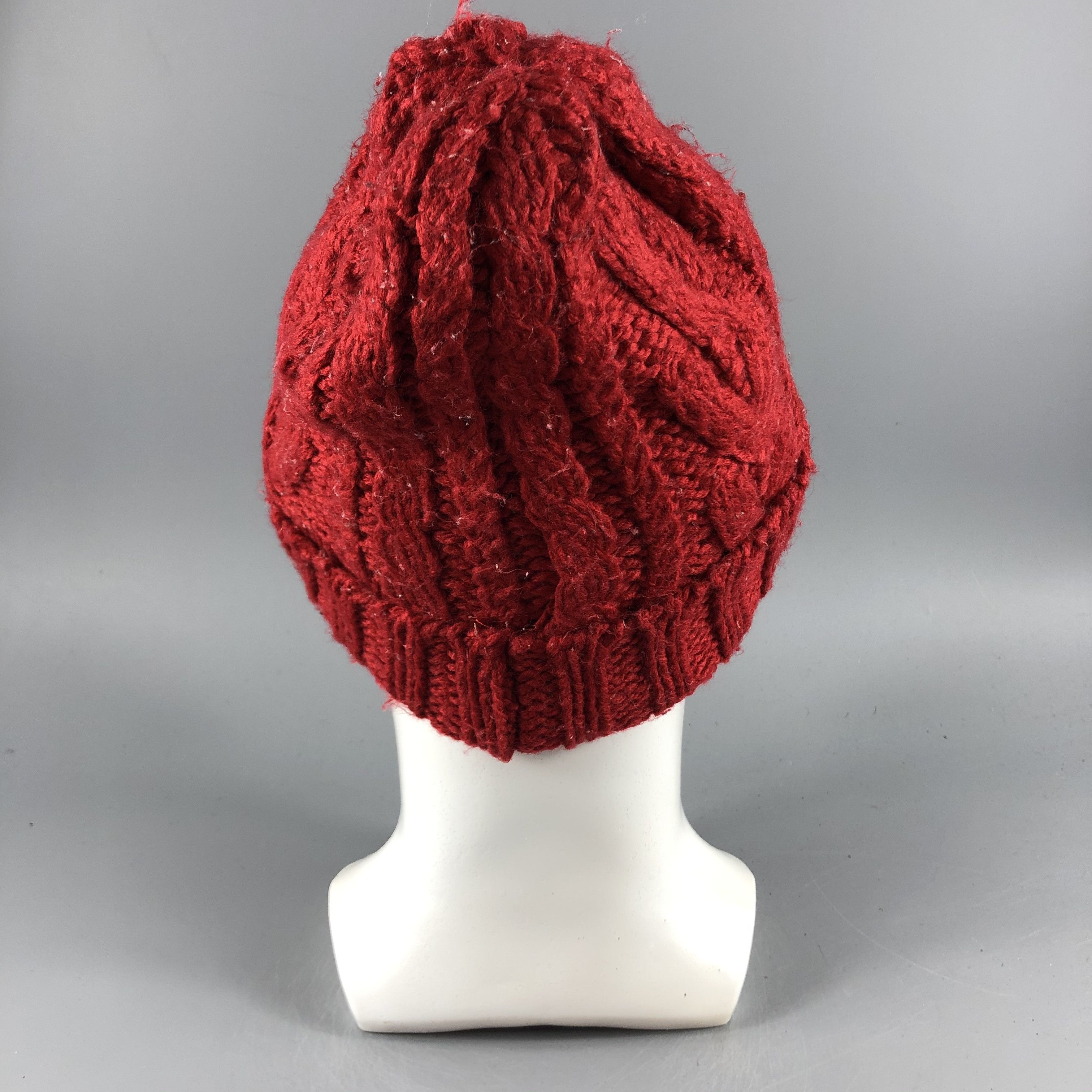 Japanese Brand × Vintage Beams Mini Hats Cable Knit Beanie Snow Hat Snow Cap B303 Size ONE SIZE - 3 Thumbnail
