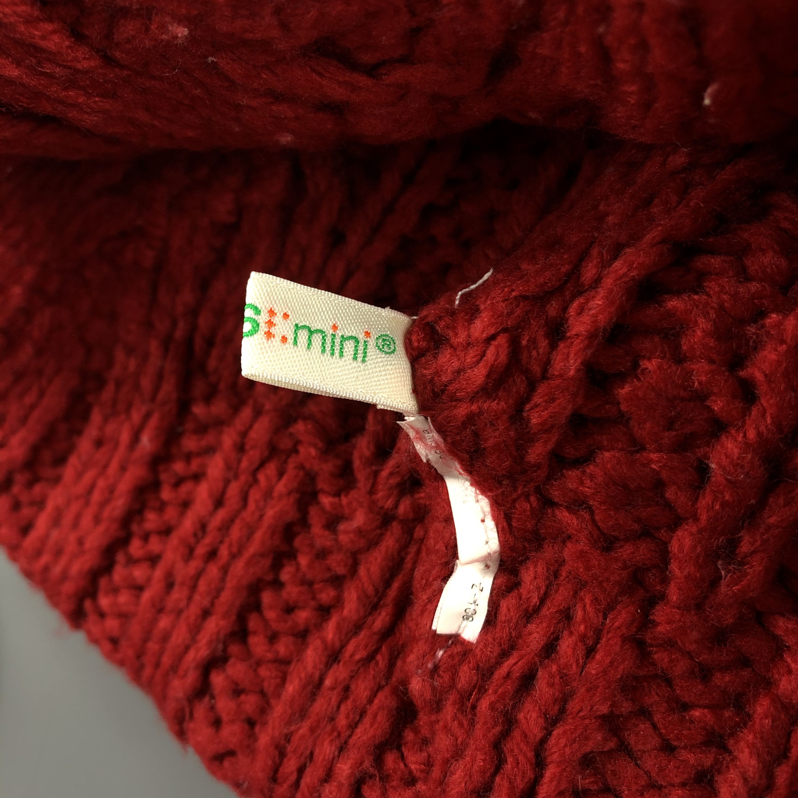 Japanese Brand × Vintage Beams Mini Hats Cable Knit Beanie Snow Hat Snow Cap B303 Size ONE SIZE - 6 Thumbnail