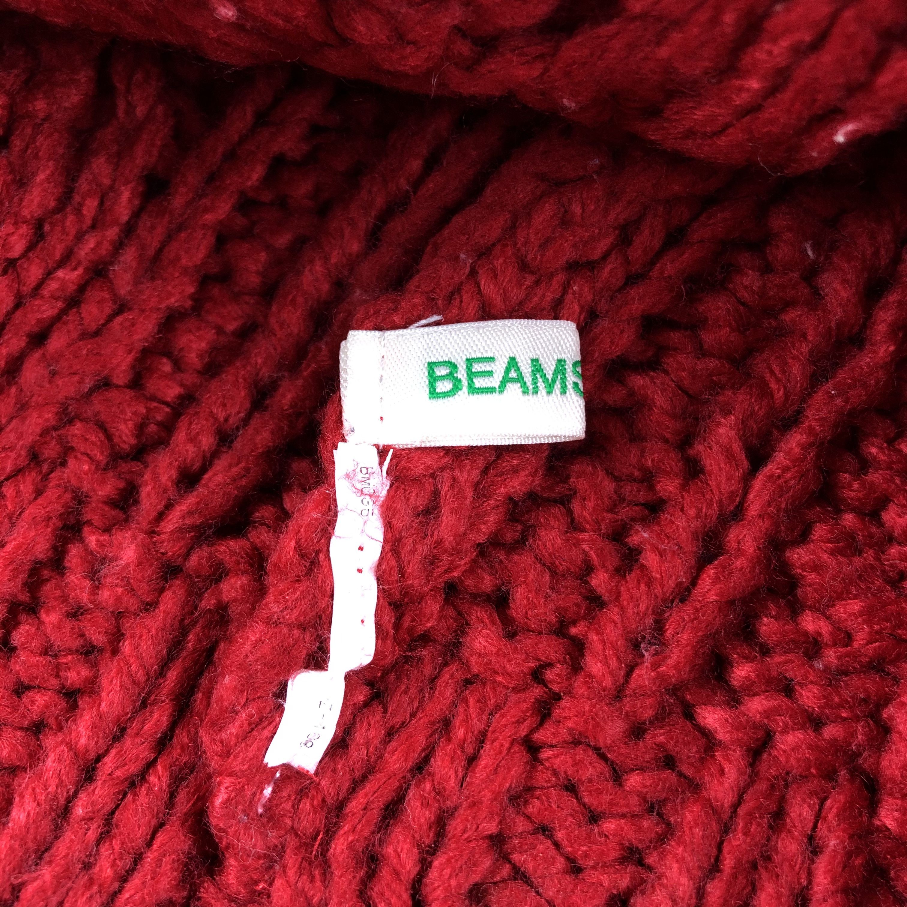 Japanese Brand × Vintage Beams Mini Hats Cable Knit Beanie Snow Hat Snow Cap B303 Size ONE SIZE - 5 Thumbnail